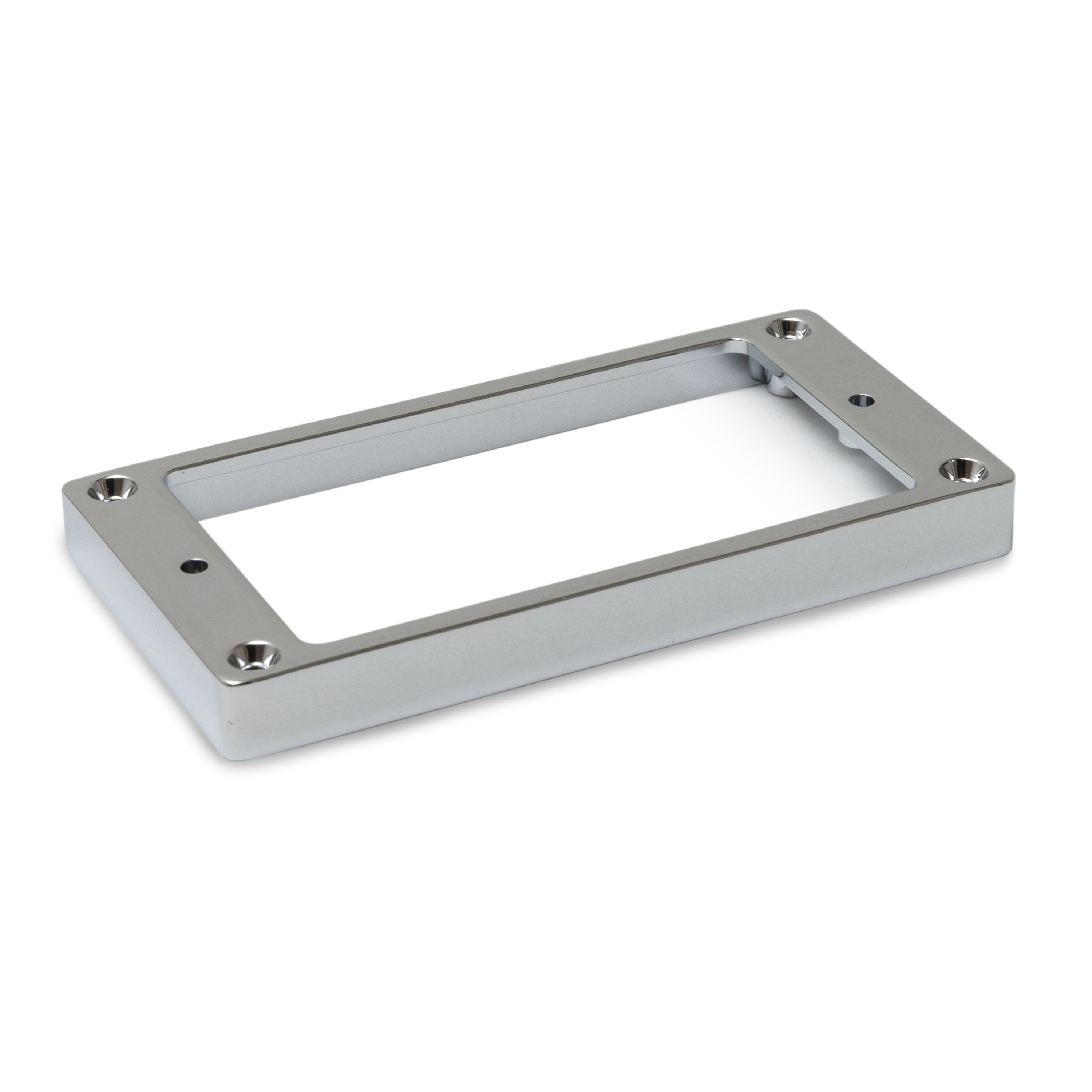 Metal Humbucker Mounting Rings for Flat Bodies, Chrome, tall tapered