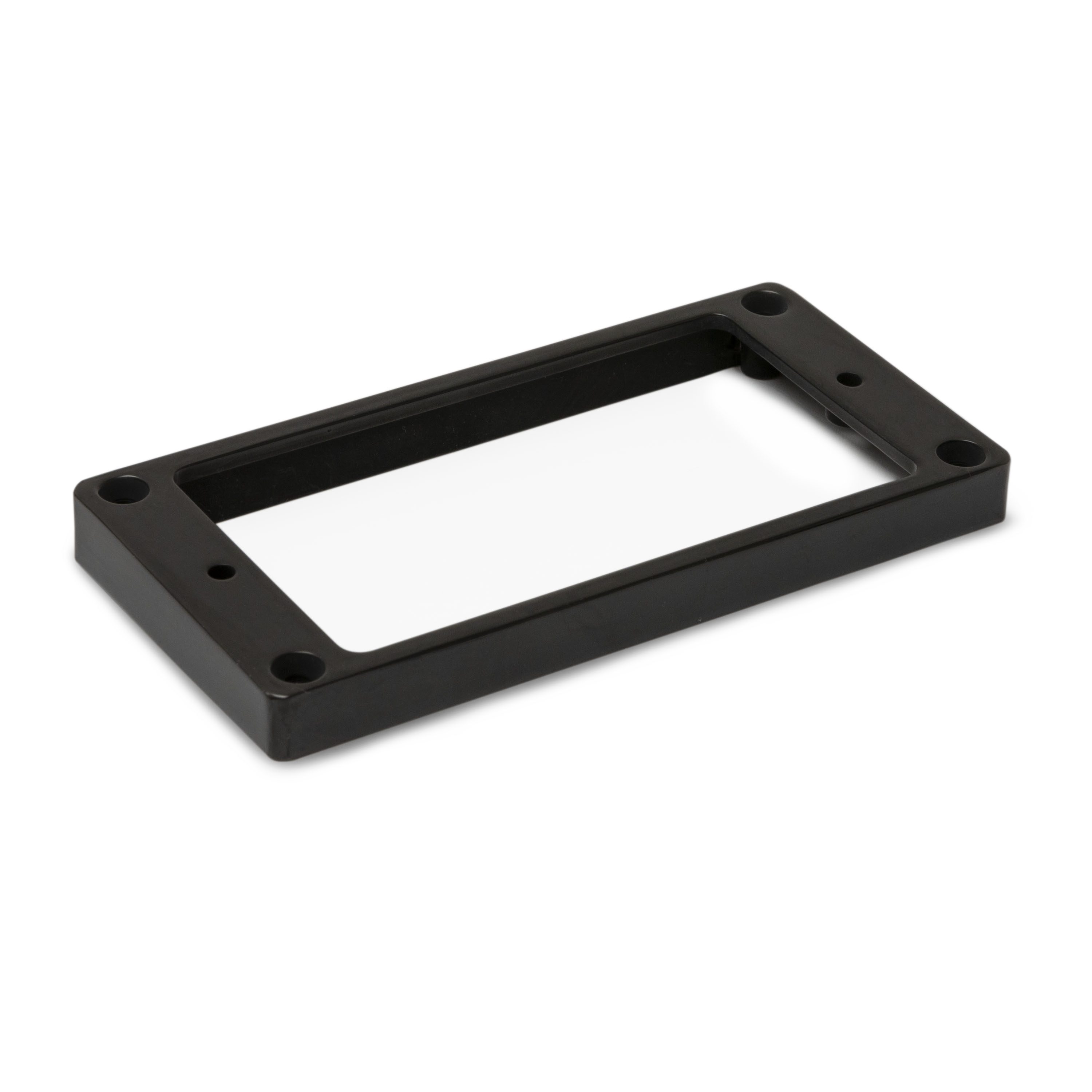 Metal Humbucker Mounting Rings for Flat Bodies, Black, tall tapered