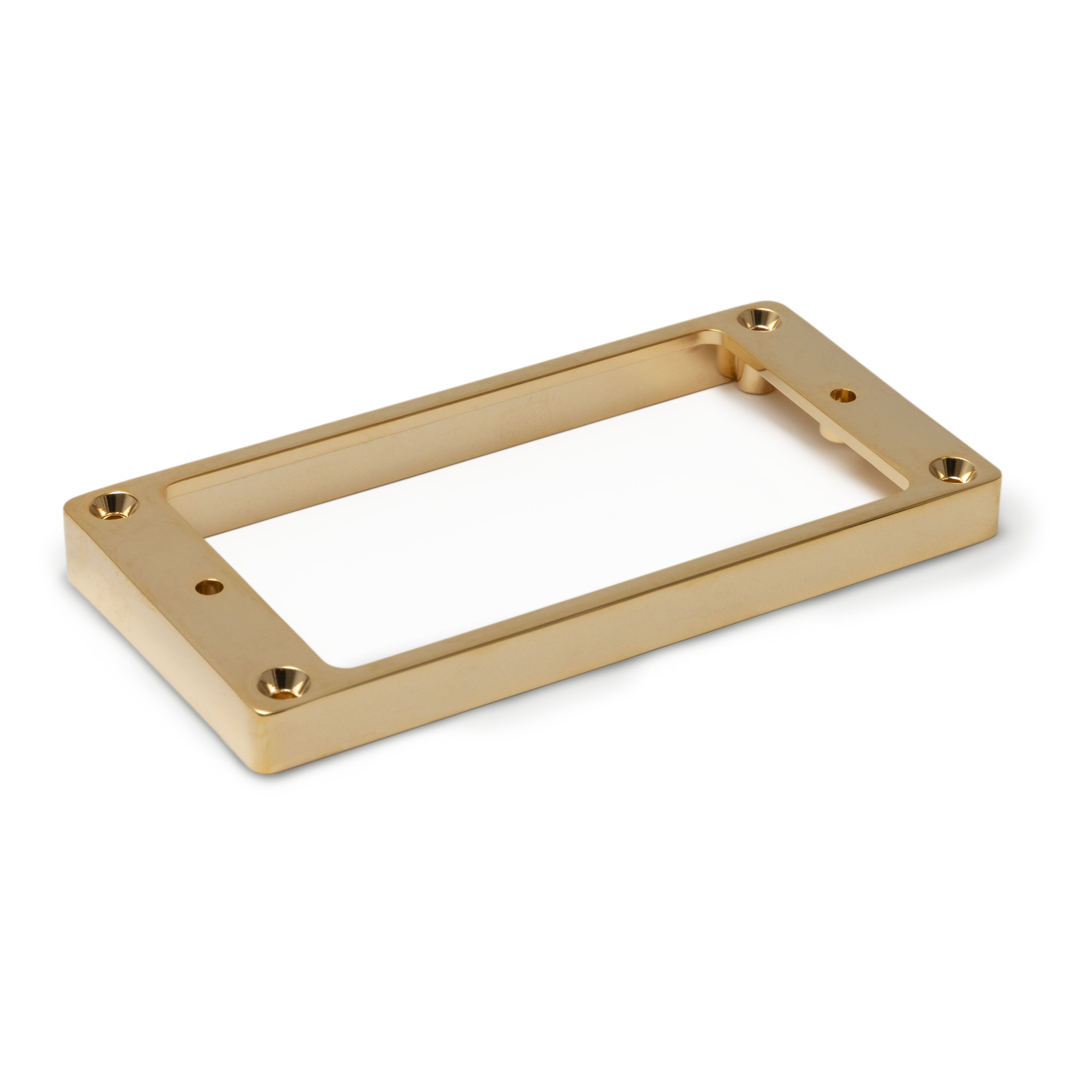 Metal Humbucker Mounting Rings for Flat Bodies, Gold, tall tapered