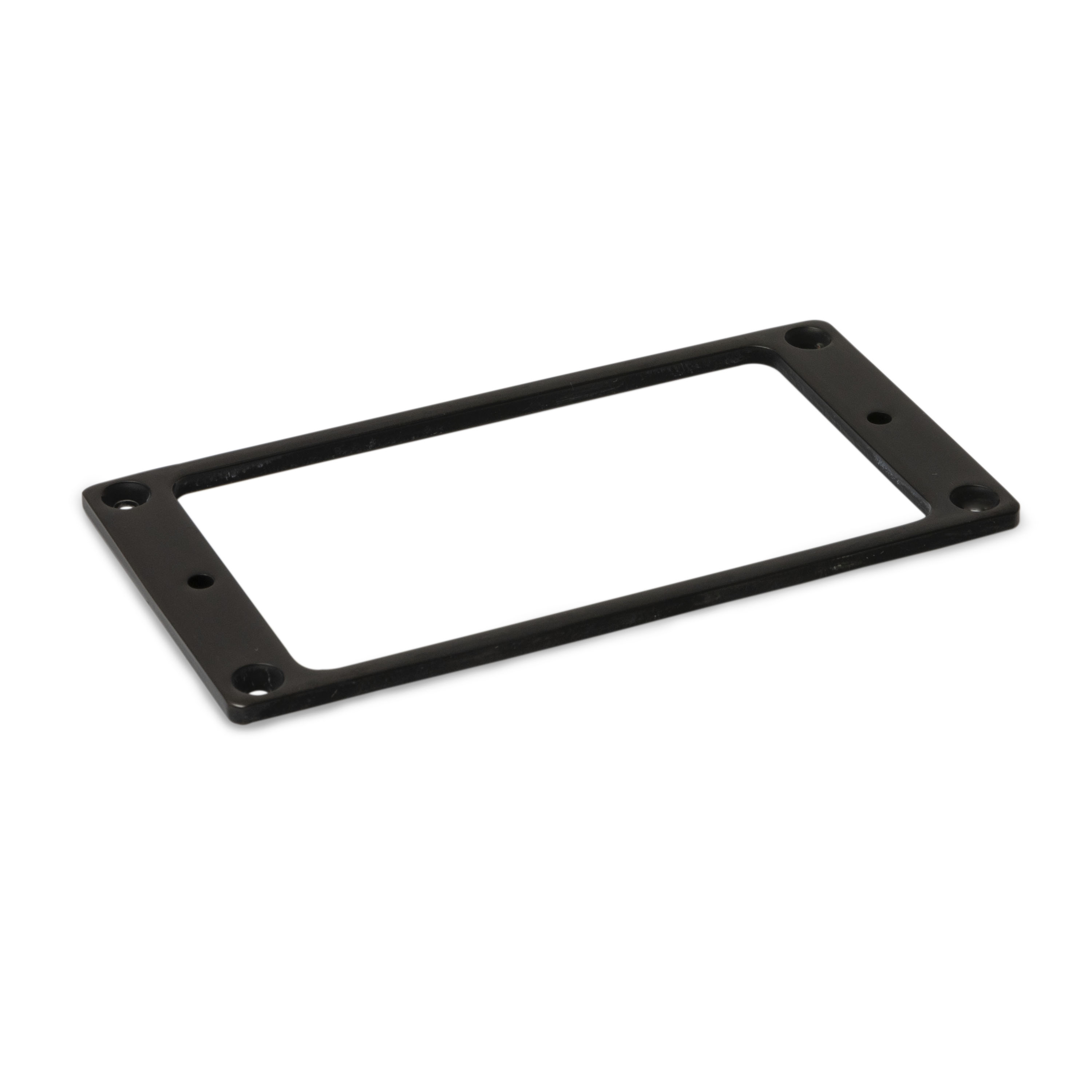 Metal Humbucker Mounting Rings for Flat Bodies, Black, untapered