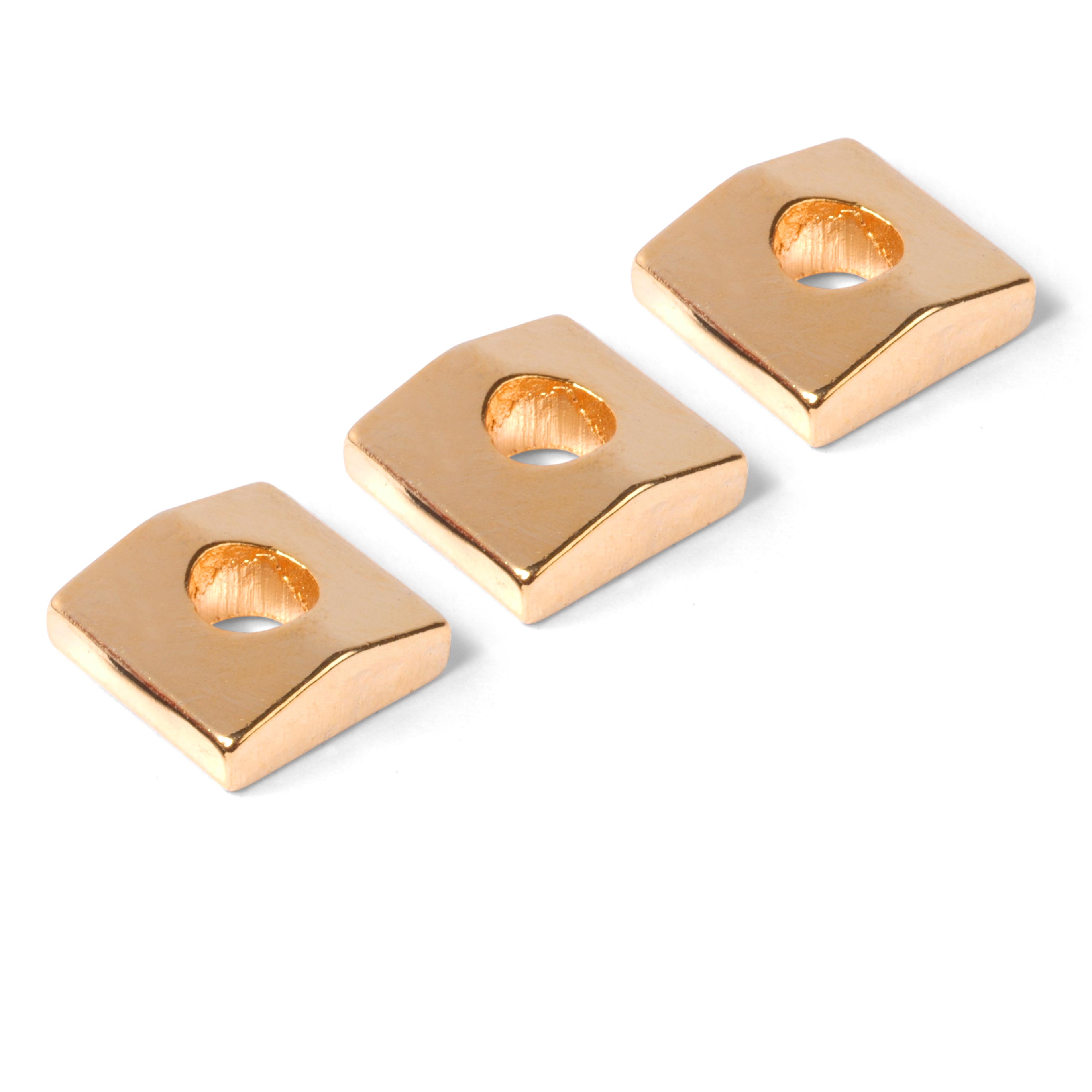 Floyd Rose Original Nut Clamping Blocks, Gold, set of 3