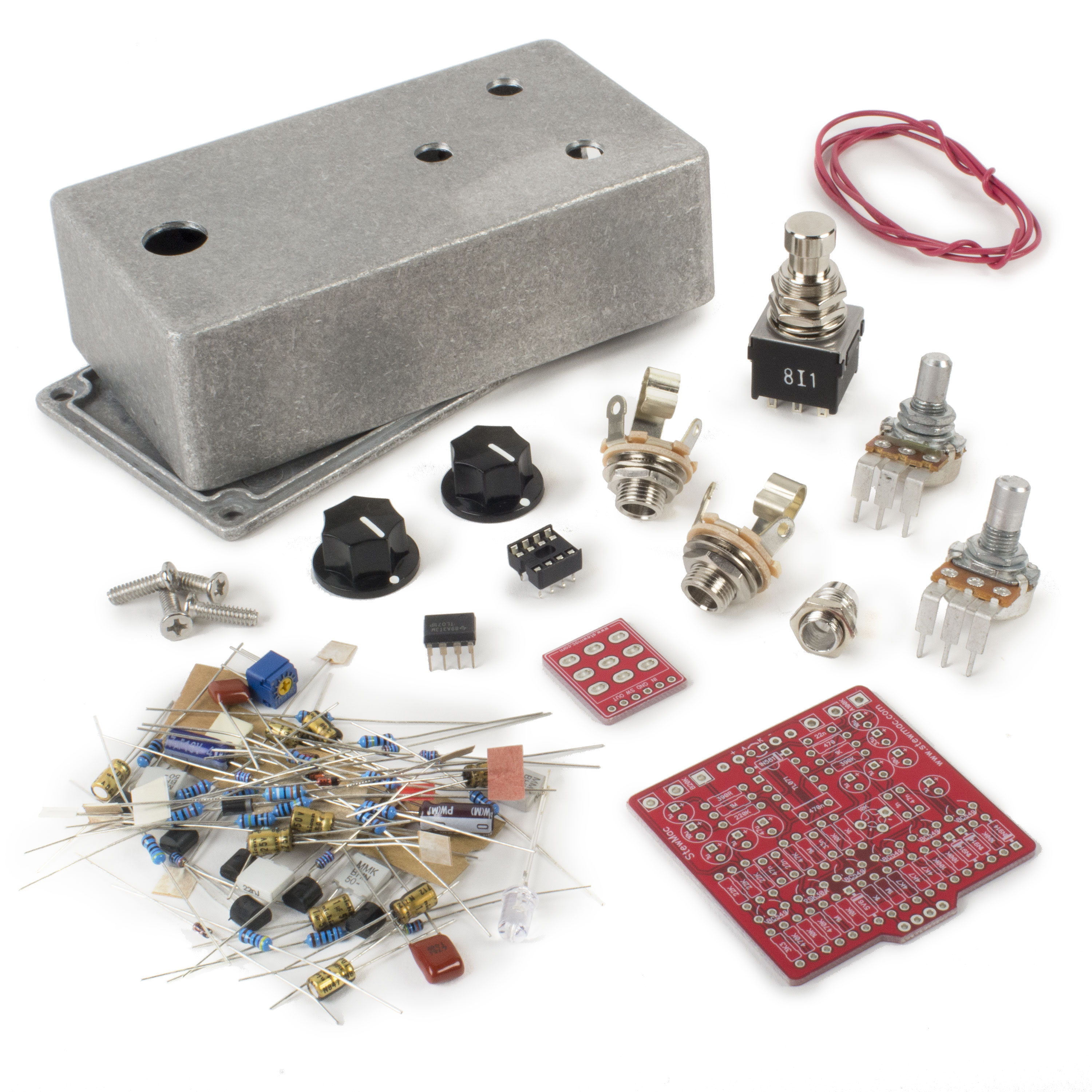 StewMac Swell Drive DIY Pedal Kit, With Bare Enclosure