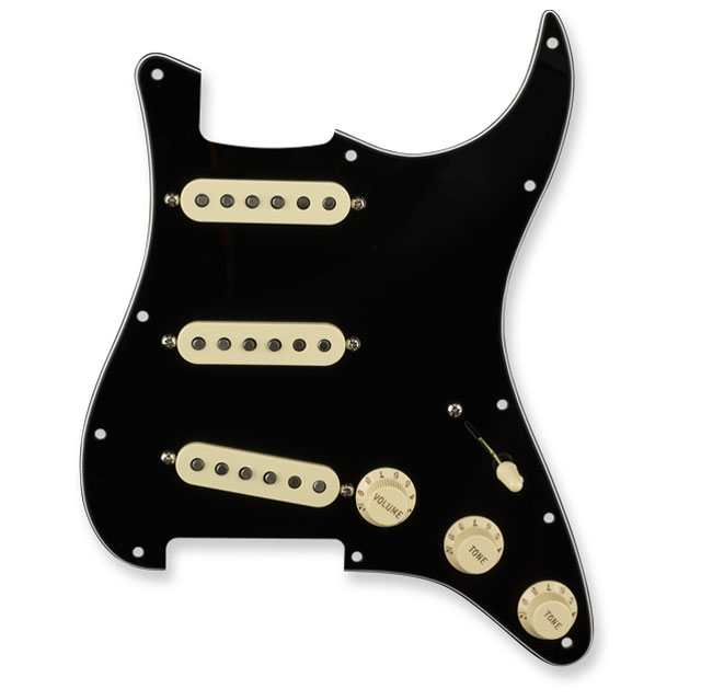 Fender Texas Special Pre-wired Stratocaster Pickguard, Black
