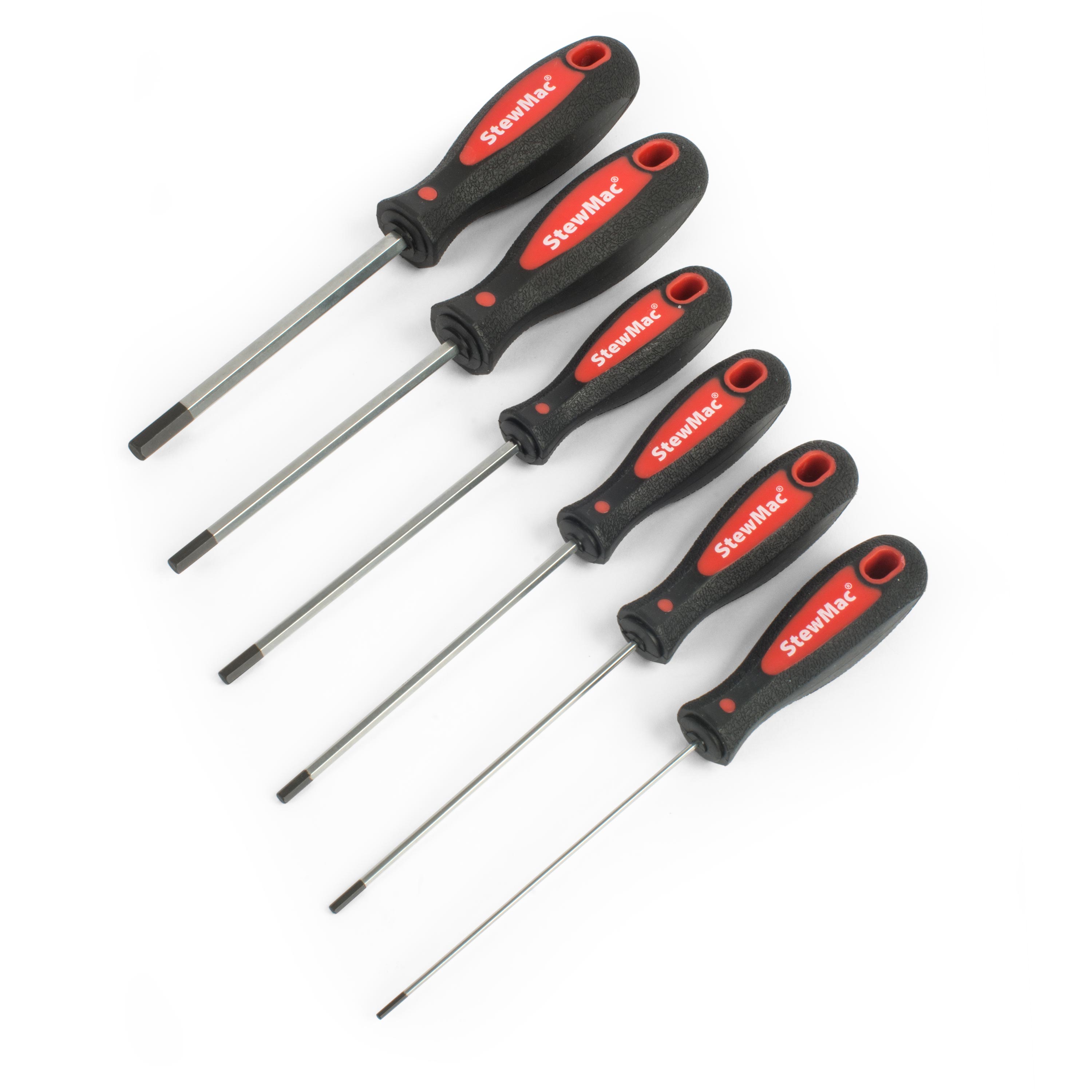 StewMac Hex Screwdrivers, Set of 6