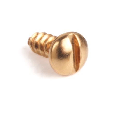 Tuner Screws for Slotted Pegheads, Slotted, gold