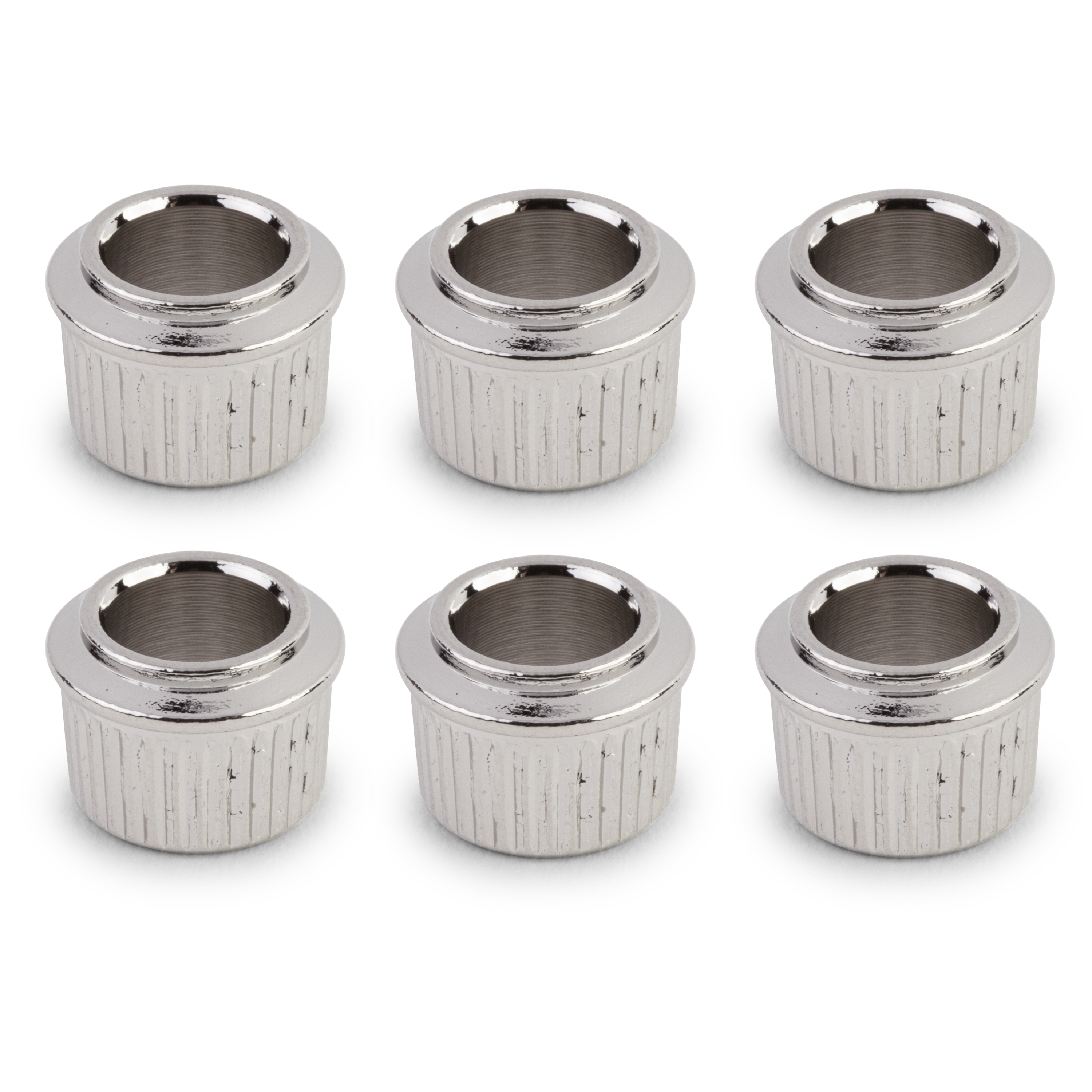 3/8" Conversion Tuner Bushing, Round, nickel, set of 6