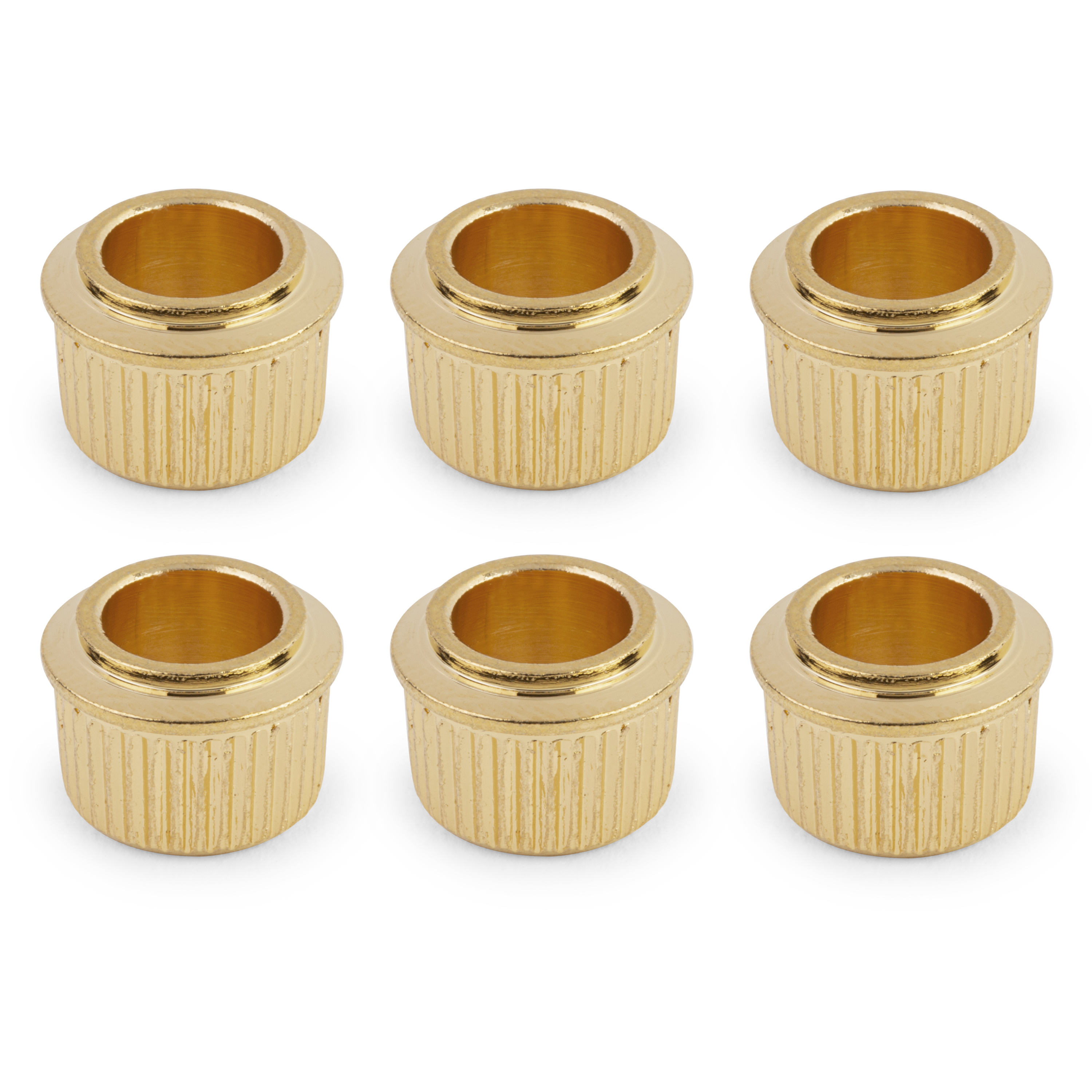 3/8" Conversion Tuner Bushing, Round, gold, set of 6
