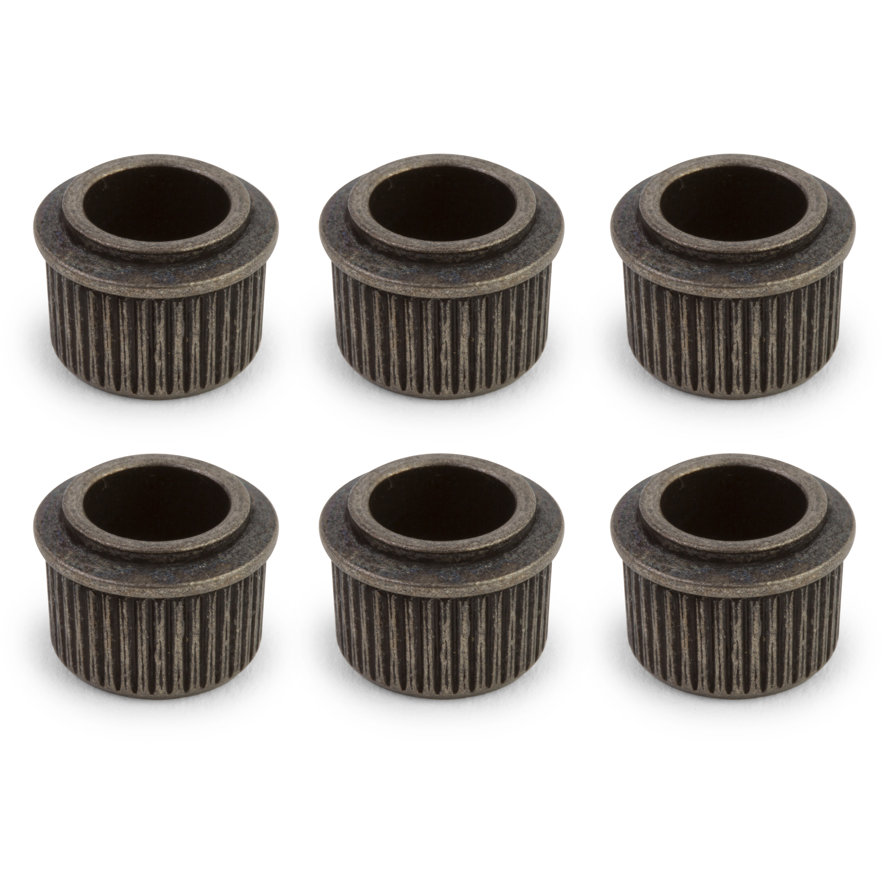 3/8" Conversion Tuner Bushing, Round, Relic nickel, set of 6