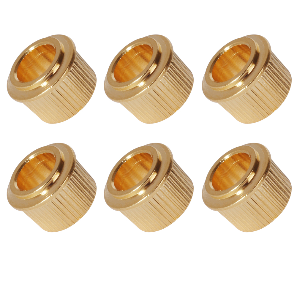 10.5mm Round Conversion Bushings, Gold, set of 6