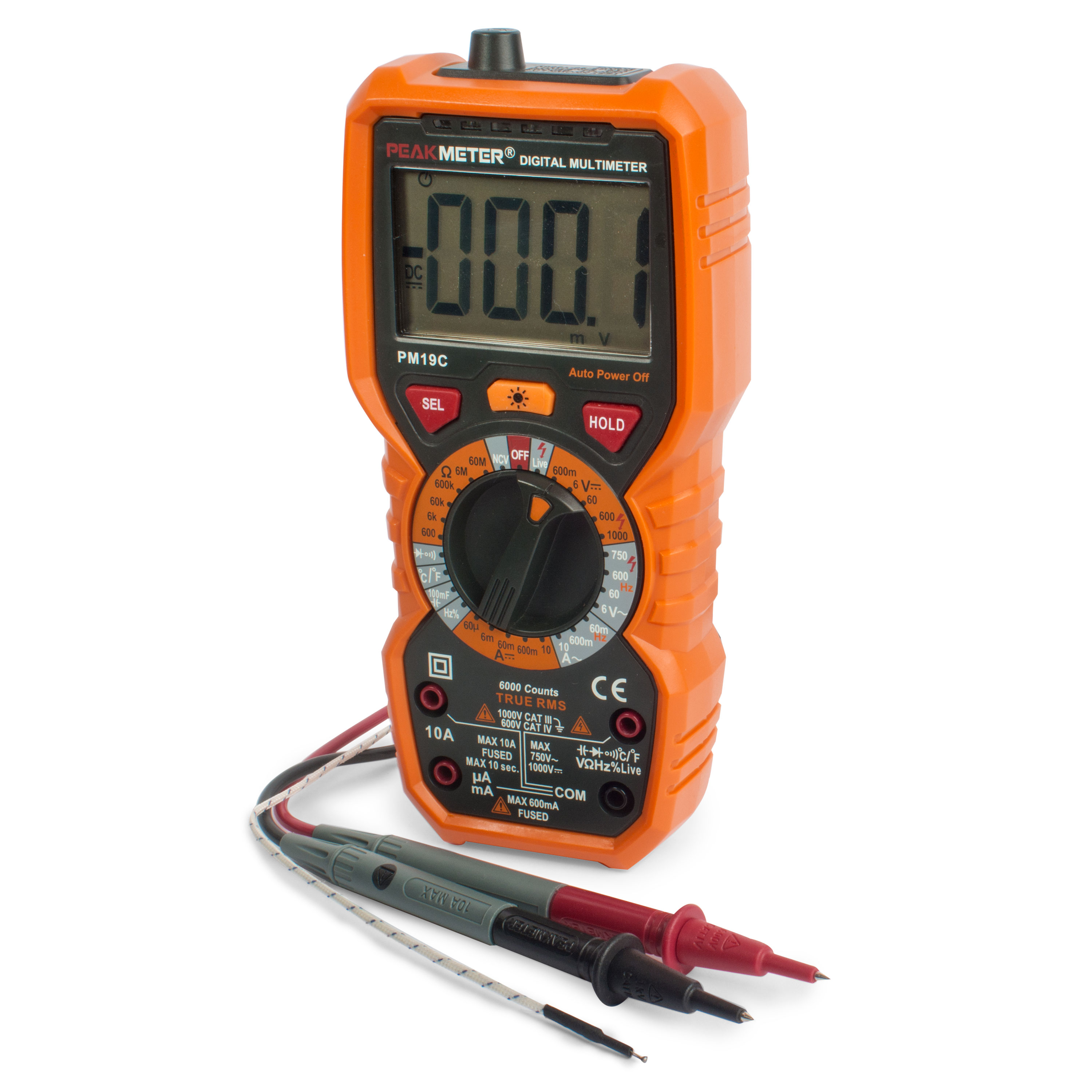 PEAKMETER Digital Multimeter, PM19C