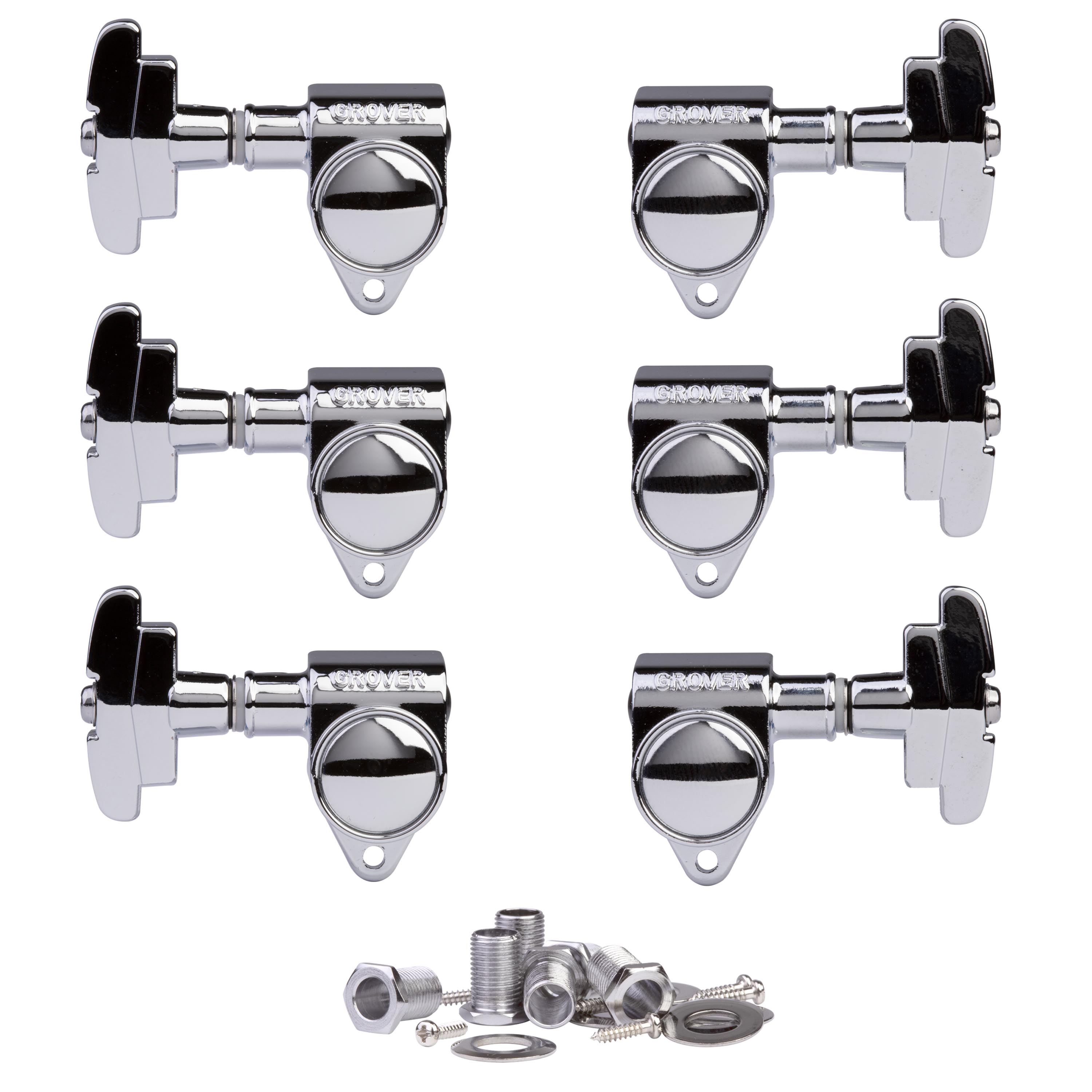 Grover Super Rotomatics (109 Series) 3+3 Tuners, Chrome