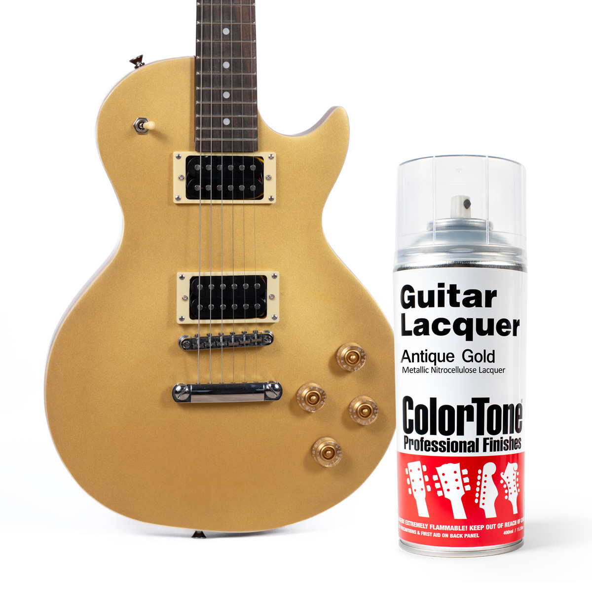 ColorTone Aerosol Guitar Lacquer, Antique Gold