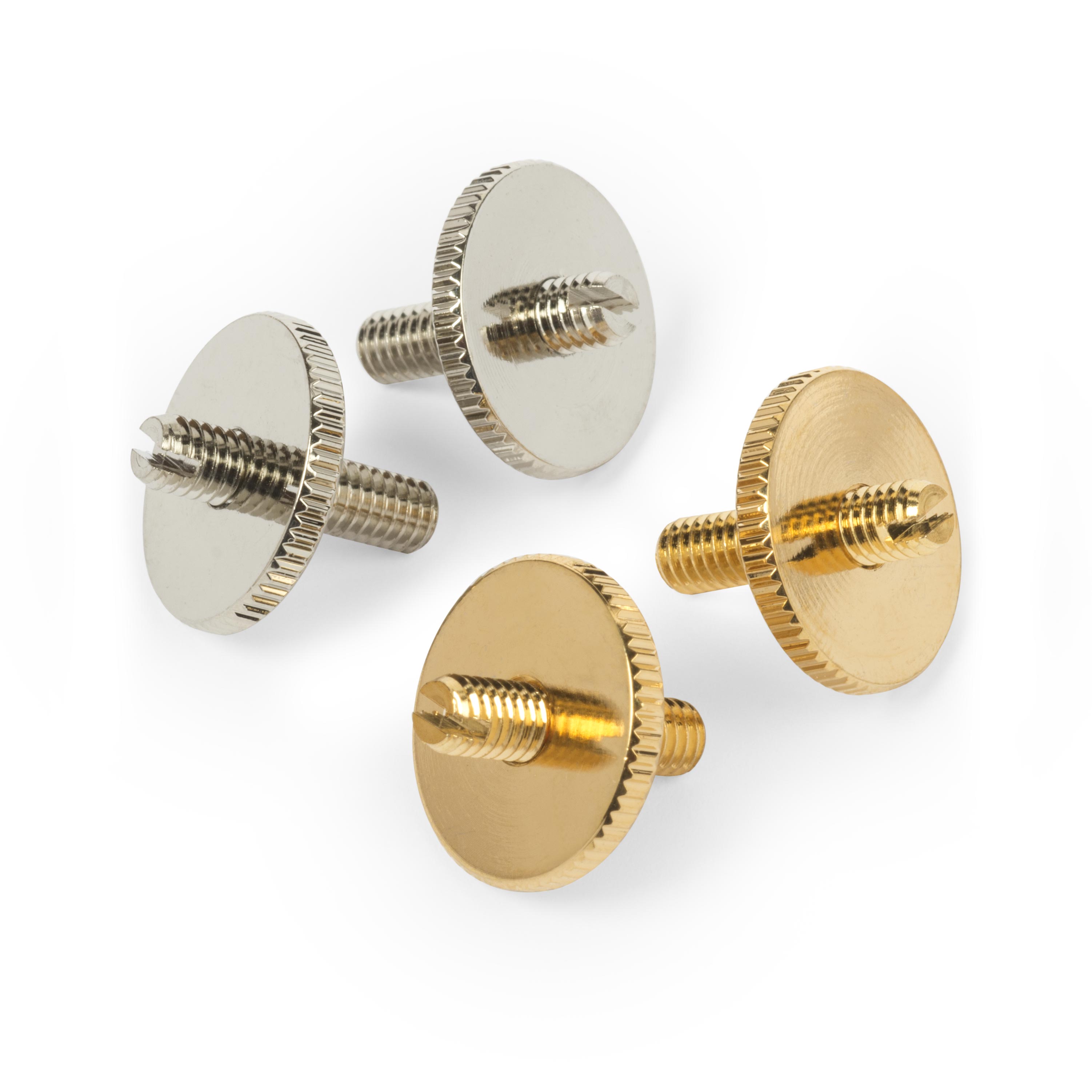 Archtop Bridge Post and Thumbwheel Set