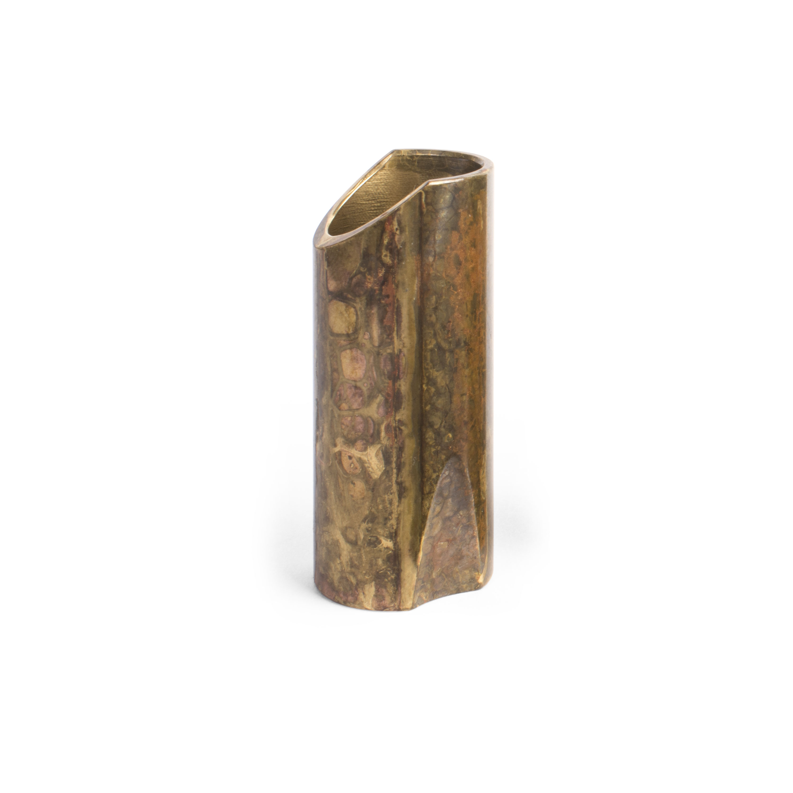 Rock Slide Aged Brass Guitar Slide, Large
