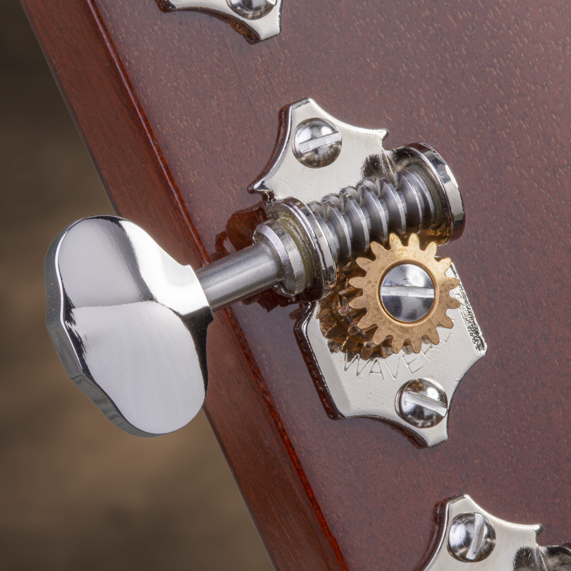 Waverly Guitar Tuners with Butterbean Knobs for Solid Pegheads