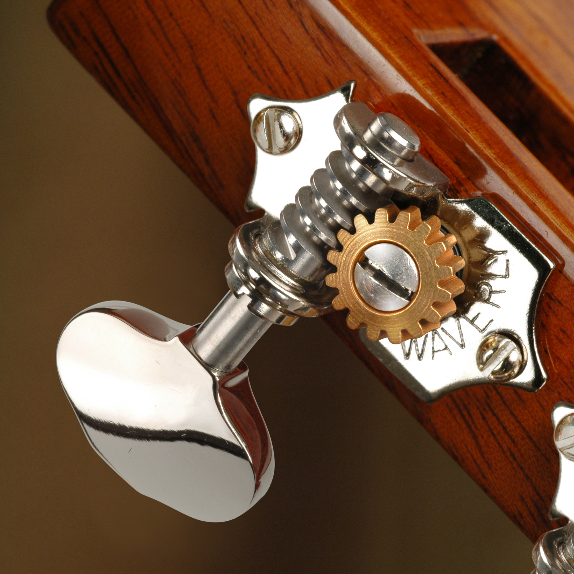 Waverly Guitar Tuners with Butterbean Knobs for Slotted Pegheads