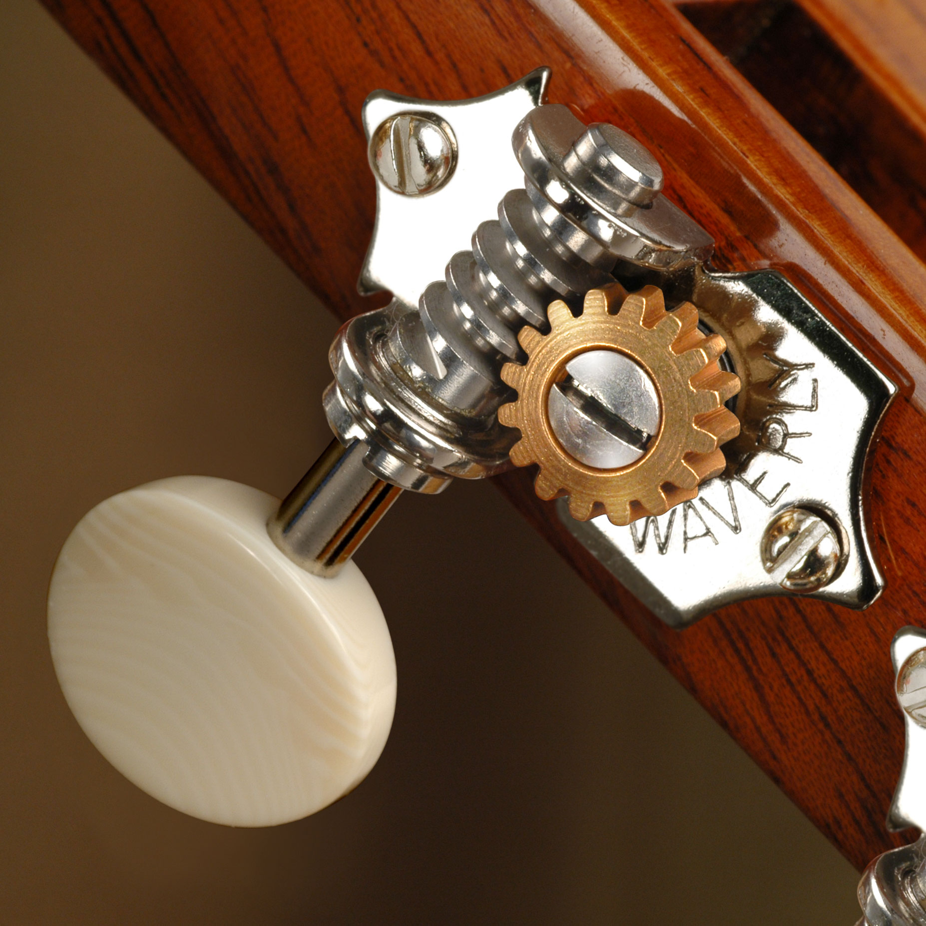 Waverly Guitar Tuners with Ivoroid Knobs for Slotted Pegheads