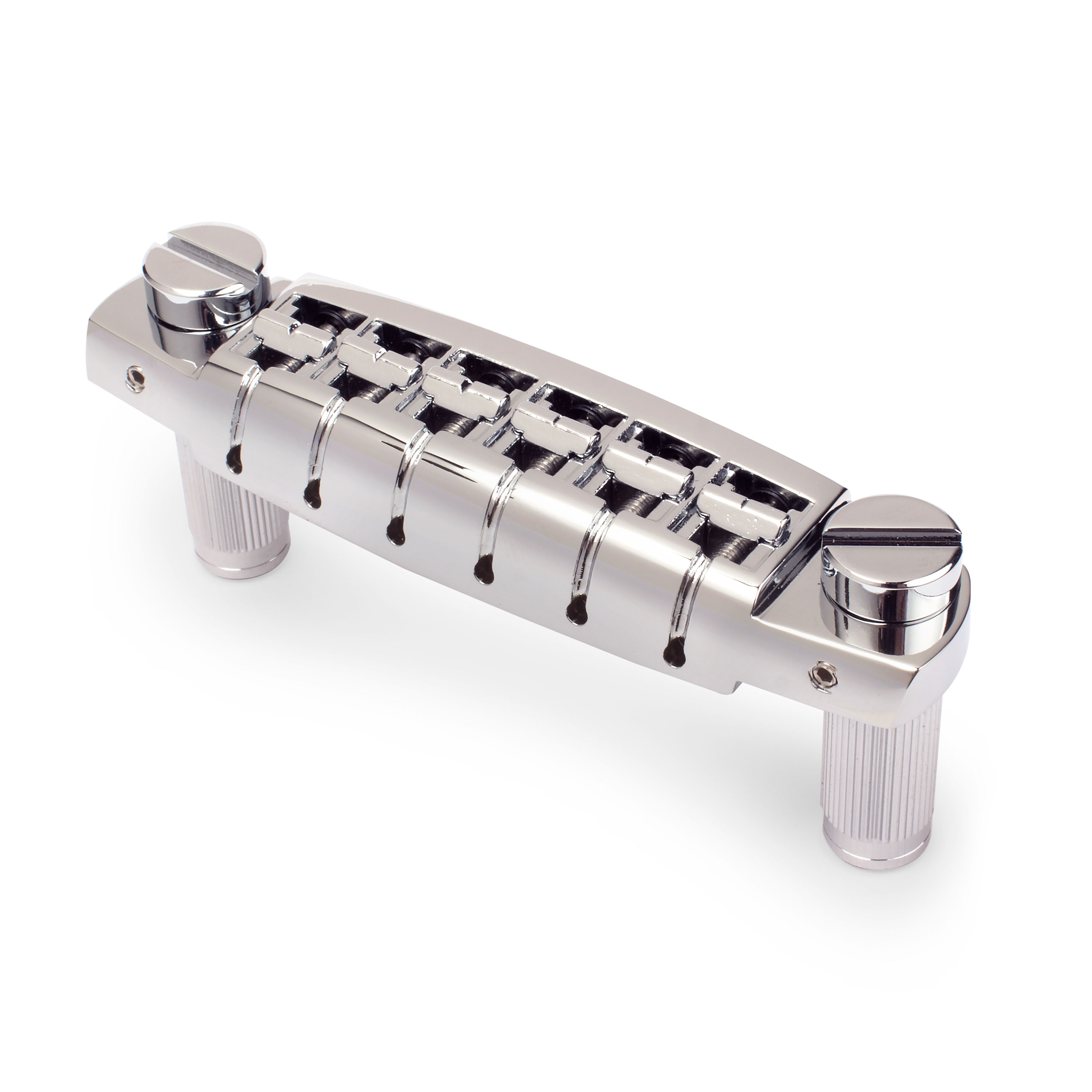 Golden Age Low-profile Wraparound Bridge with Metric Studs, Nickel, slotted