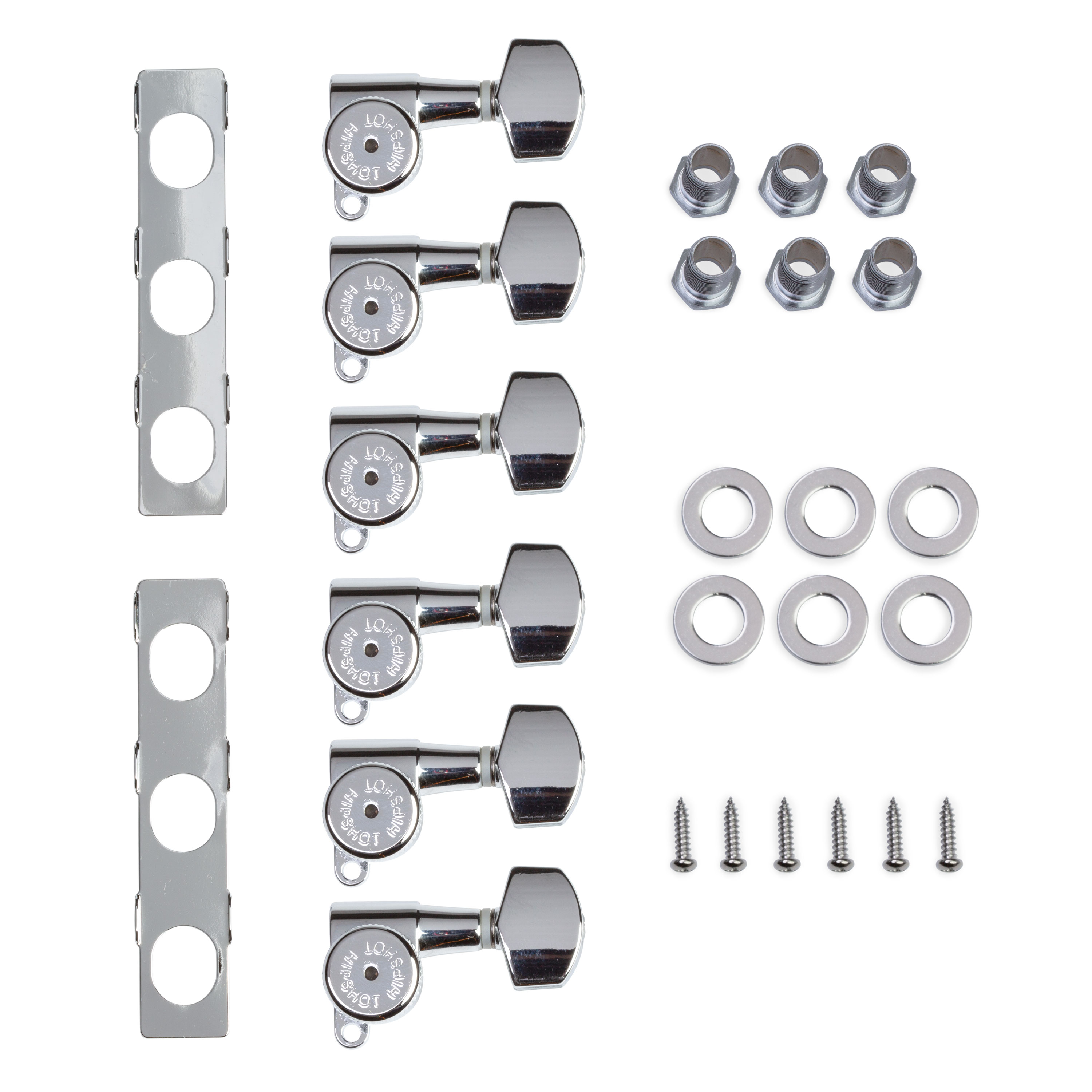 Hipshot Grip-Lock Vintage Closed Gear 6-In-Line Tuner Upgrade Kit