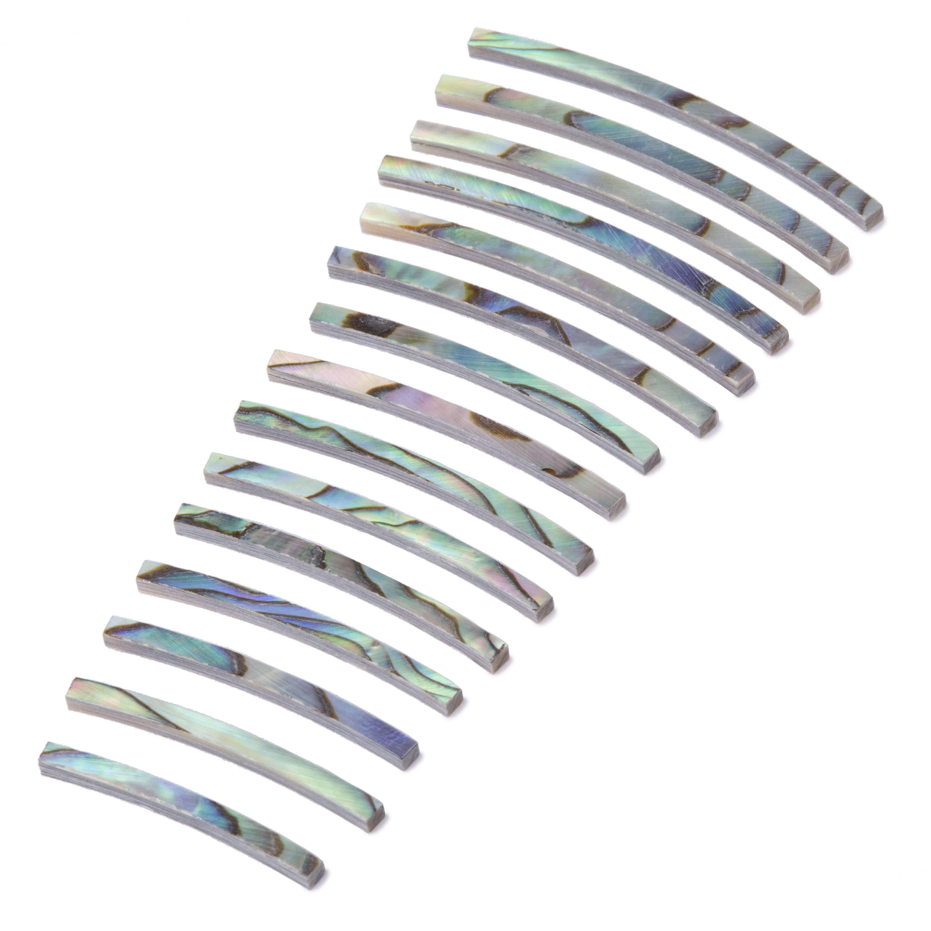 Paua Abalone Purfling, Curved, 15" total length (381mm)