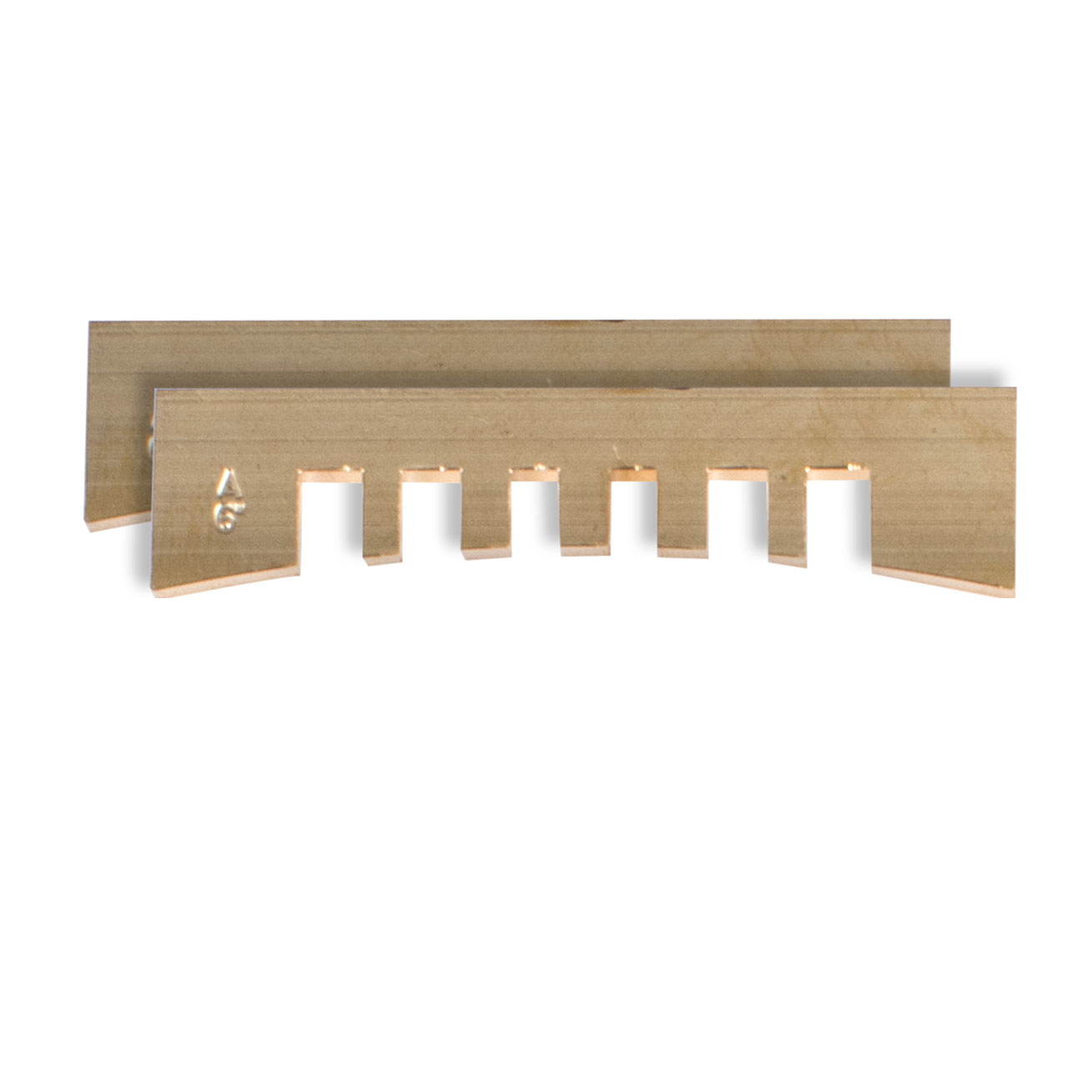 Notched Fret Press Inserts, 6" radius, set of 2