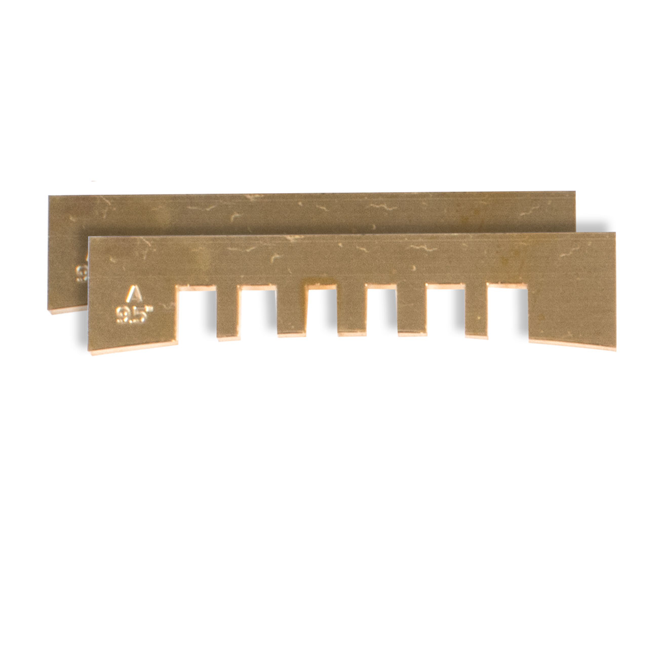 Notched Fret Press Inserts, 9.5" radius, set of 2