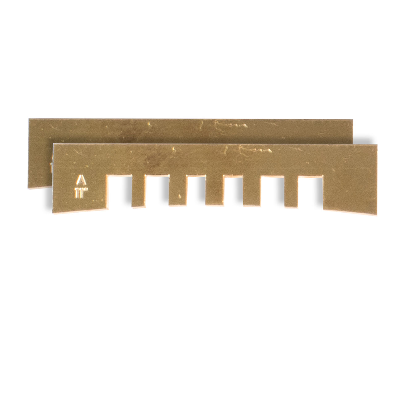 Notched Fret Press Inserts, 11" radius, set of 2