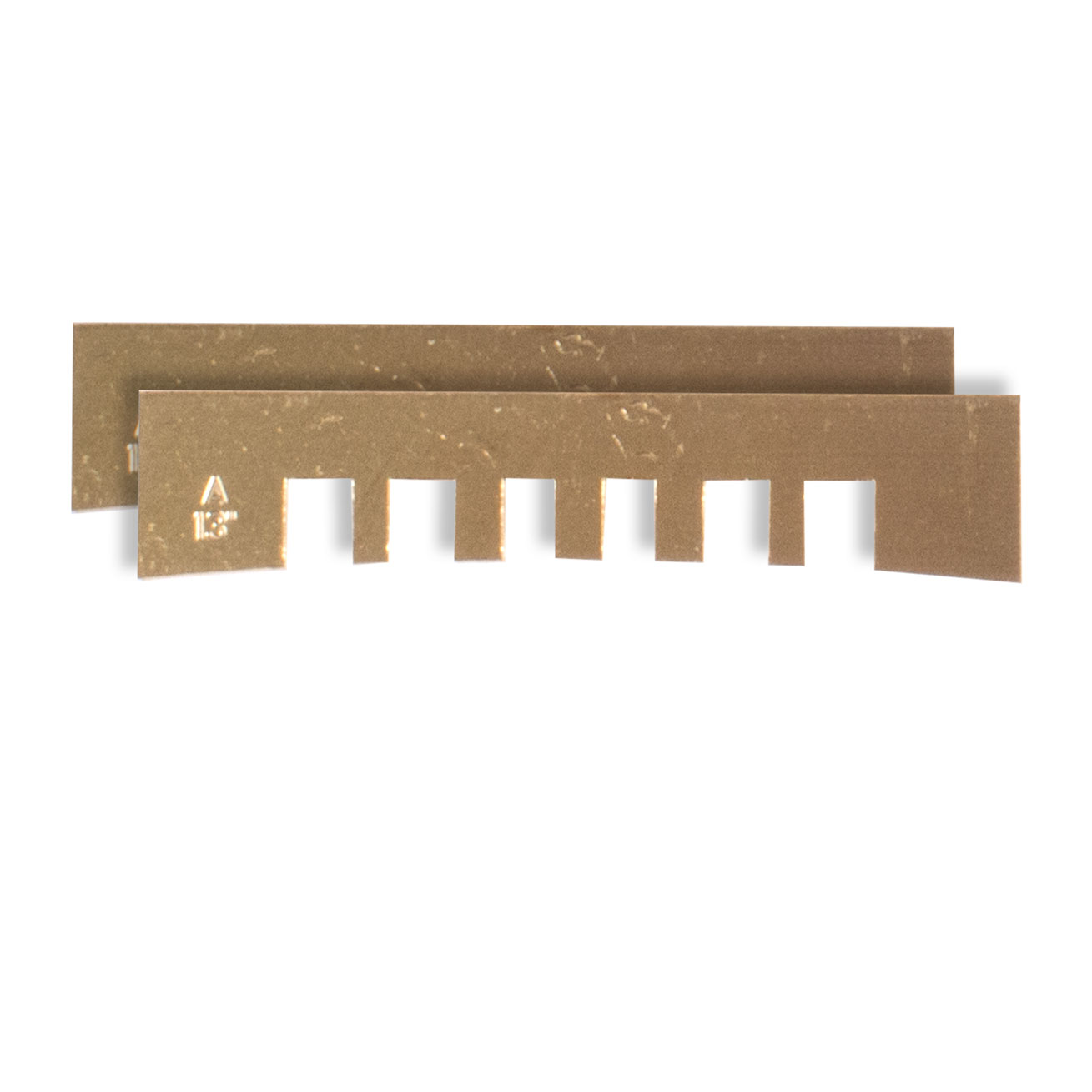 Notched Fret Press Inserts, 13" radius, set of 2