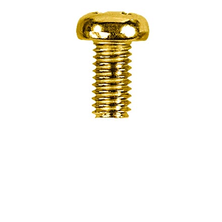 Switch Mounting Screws, For metric Tele switch, gold
