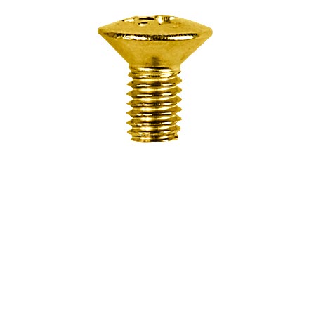 Switch Mounting Screws, For metric Strat switch, gold