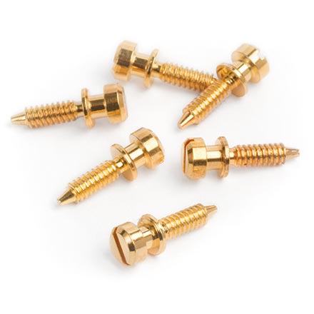 Saddle Screws for Original ABR-1 Tune-o-matic Bridge, Gold, set of 6
