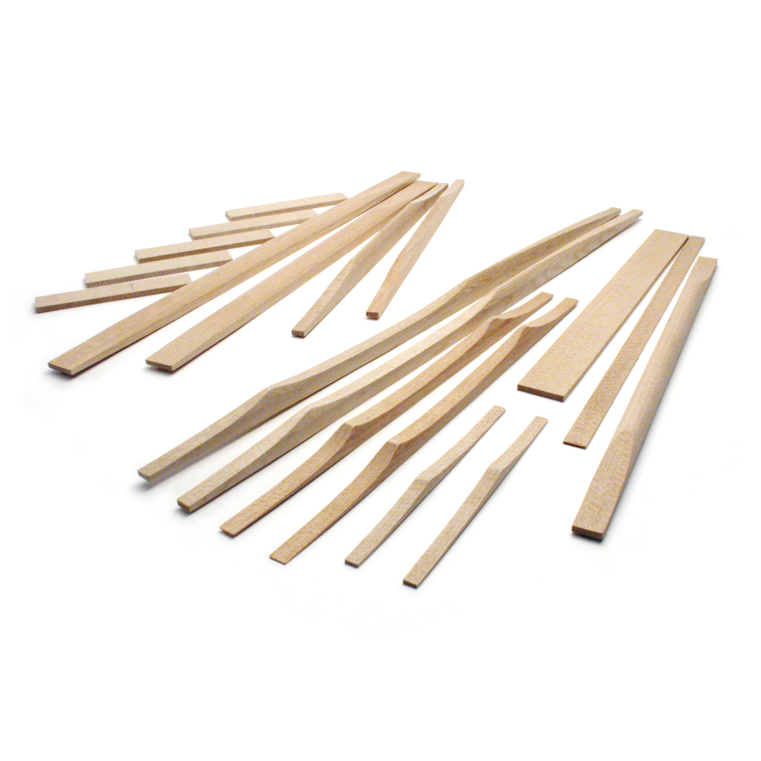 Shaped Braces for Dreadnought Guitar