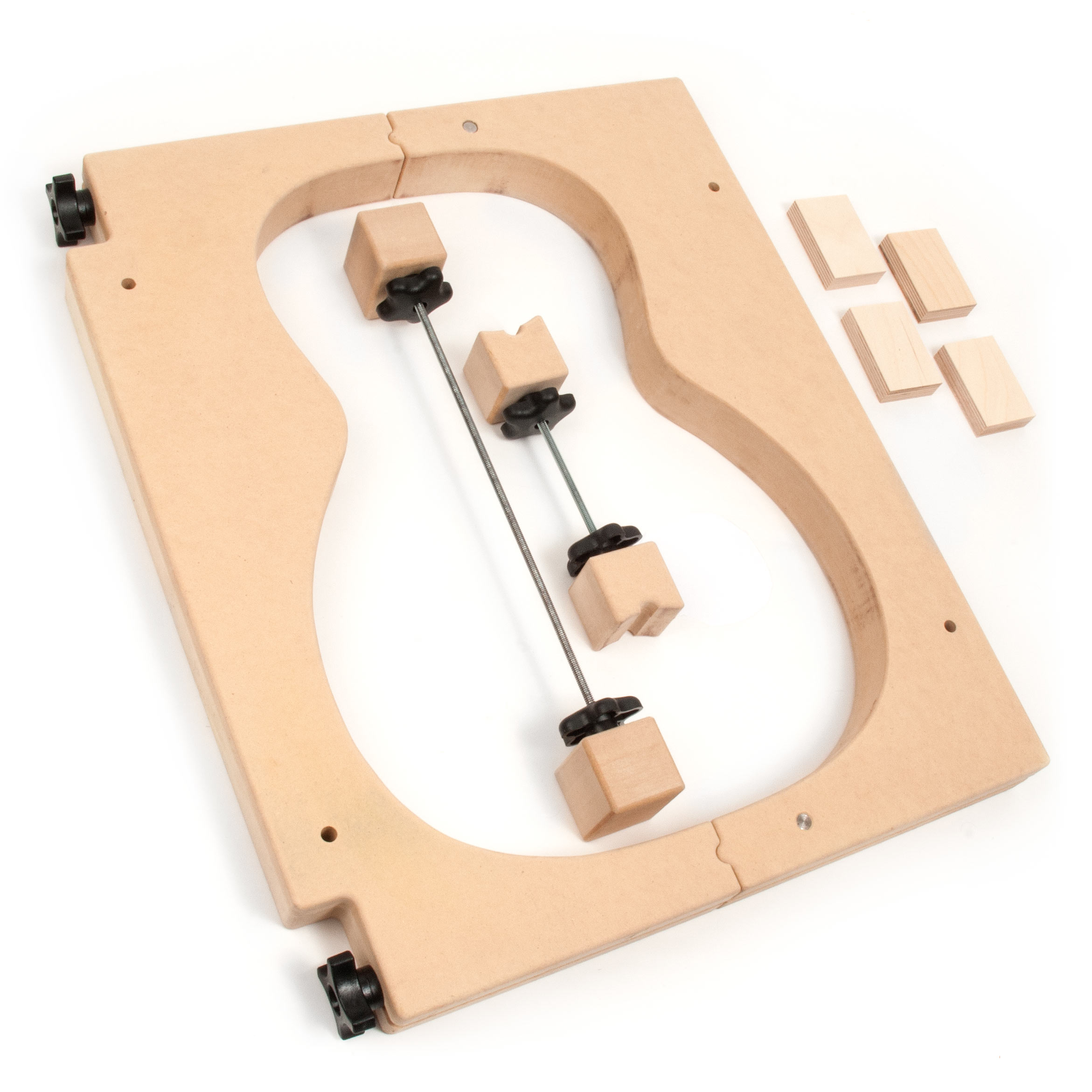 StewMac Acoustic Guitar Body Mold, Triple-O body mold and spreaders