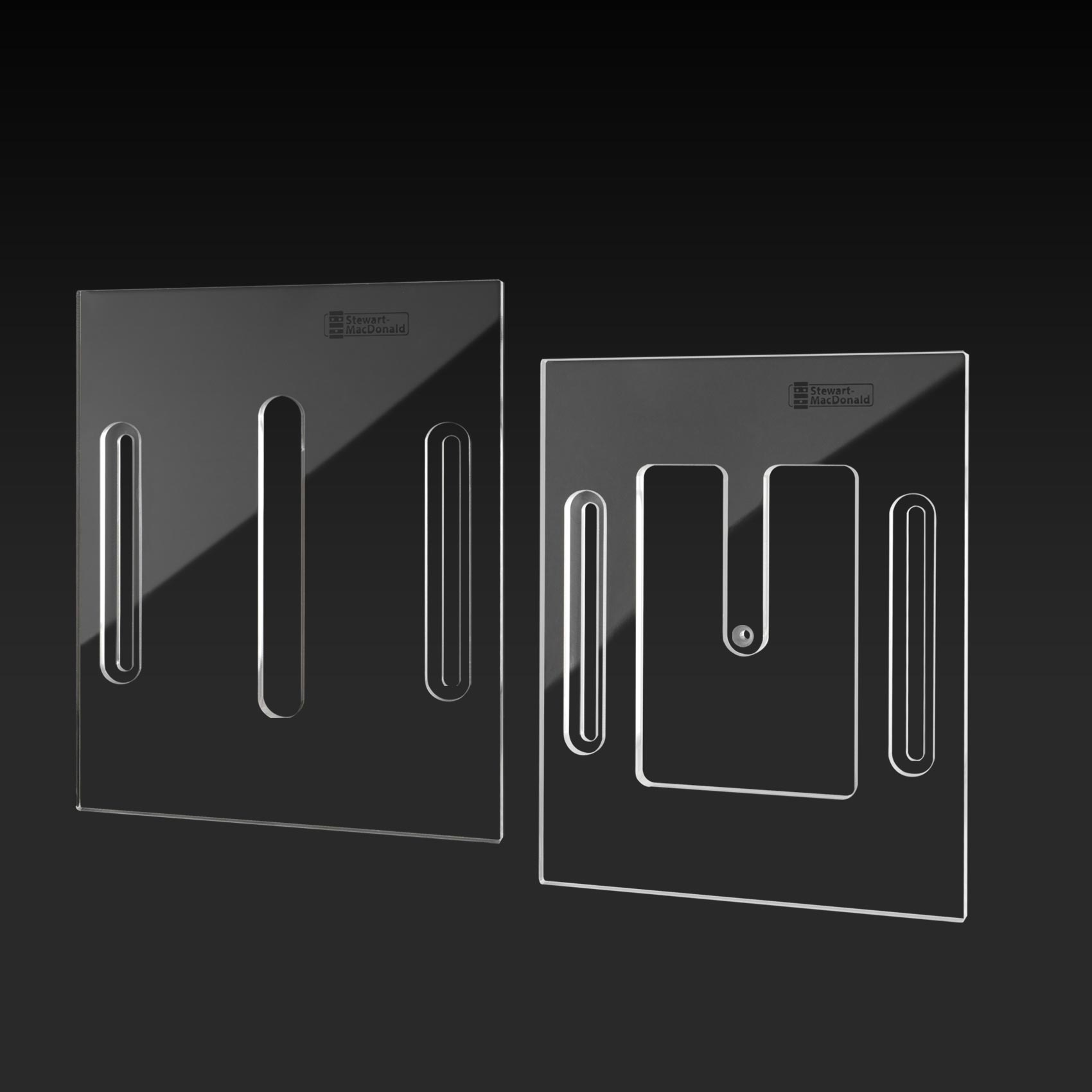 Acoustic Neck Joint Routing Templates, Straight tenon, set of 2