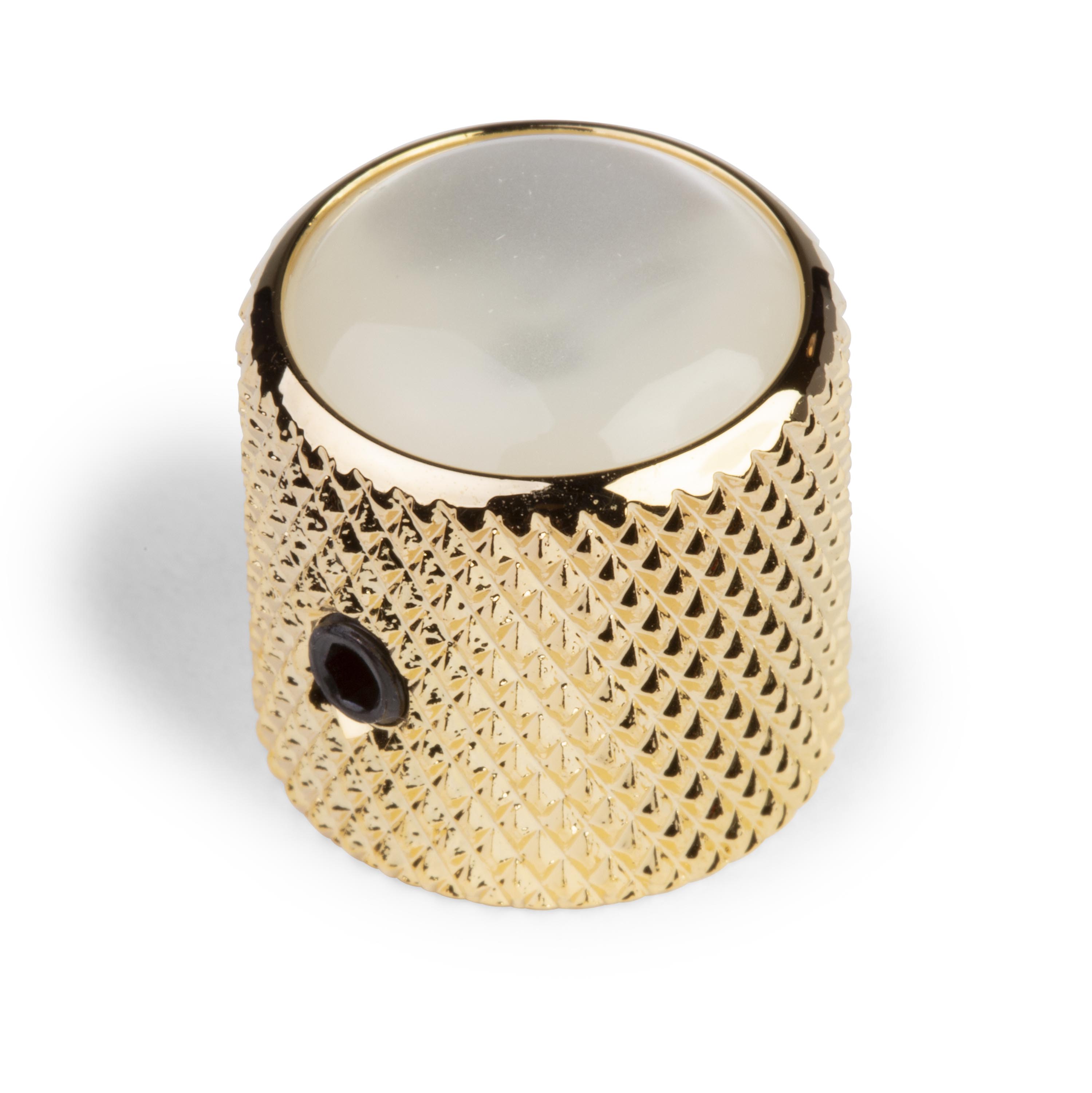 Pearloid-top Dome Knob, Gold