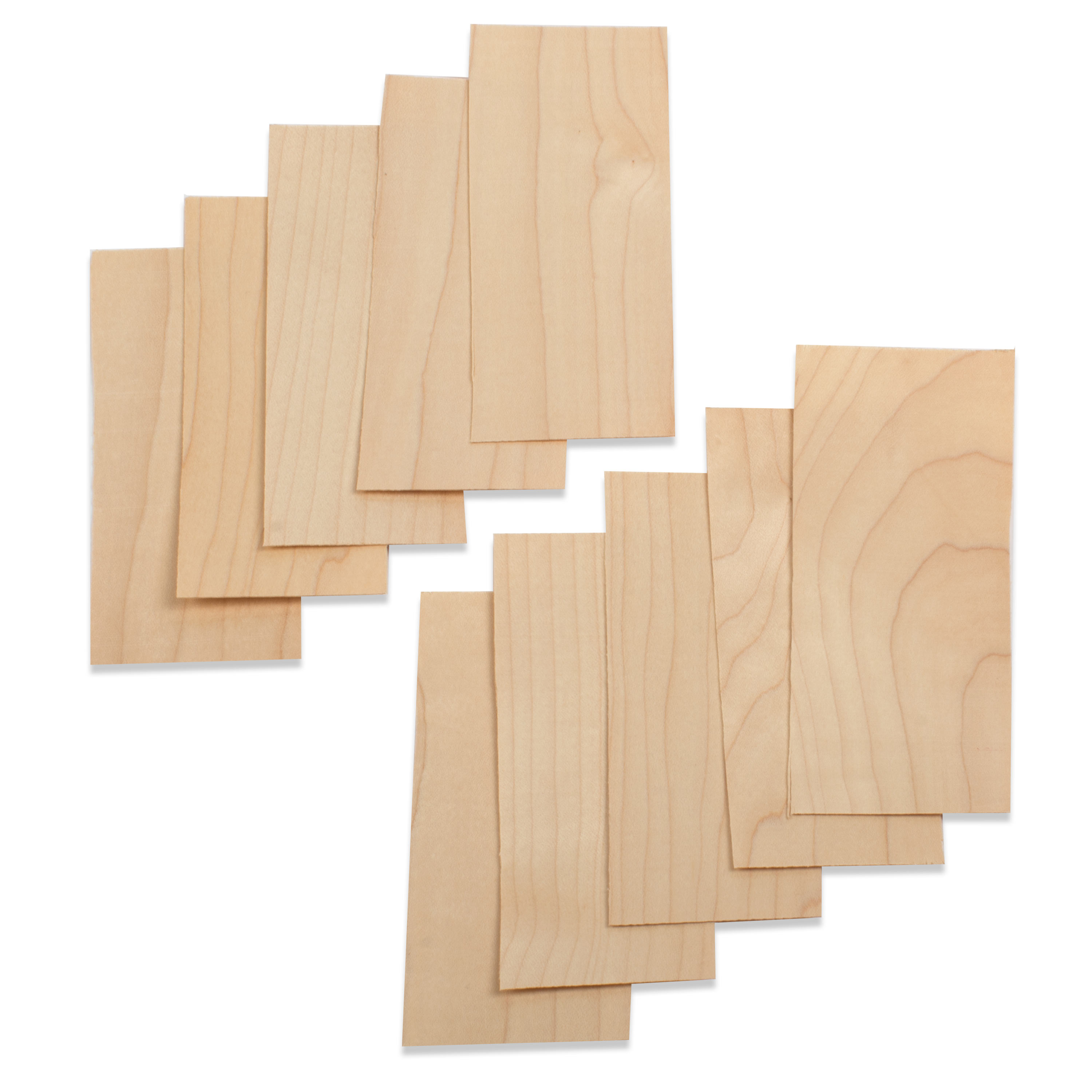 Maple Acoustic Guitar Neck Shims -  Set of 10