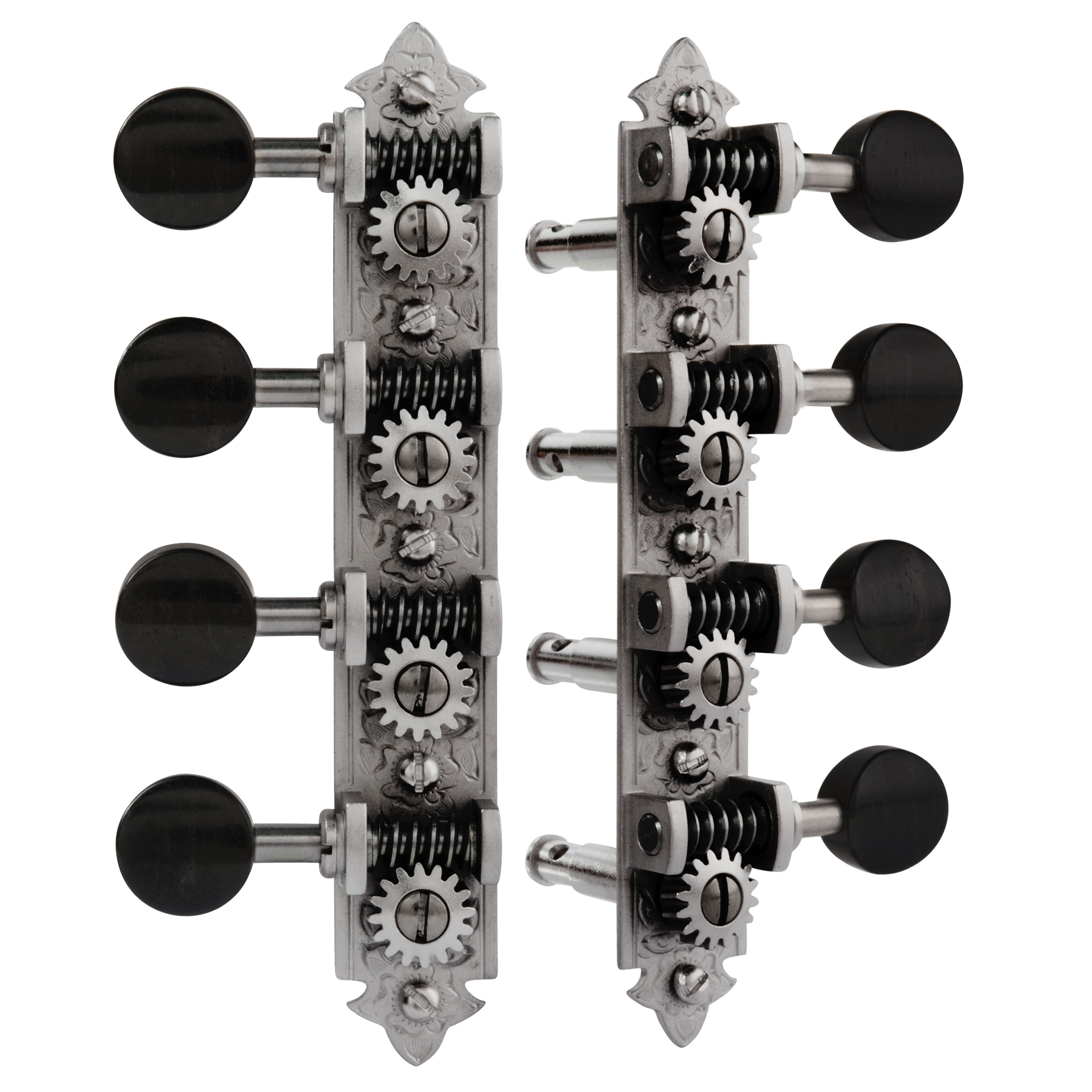 Waverly A-style Mandolin Tuners with Ebony Knobs