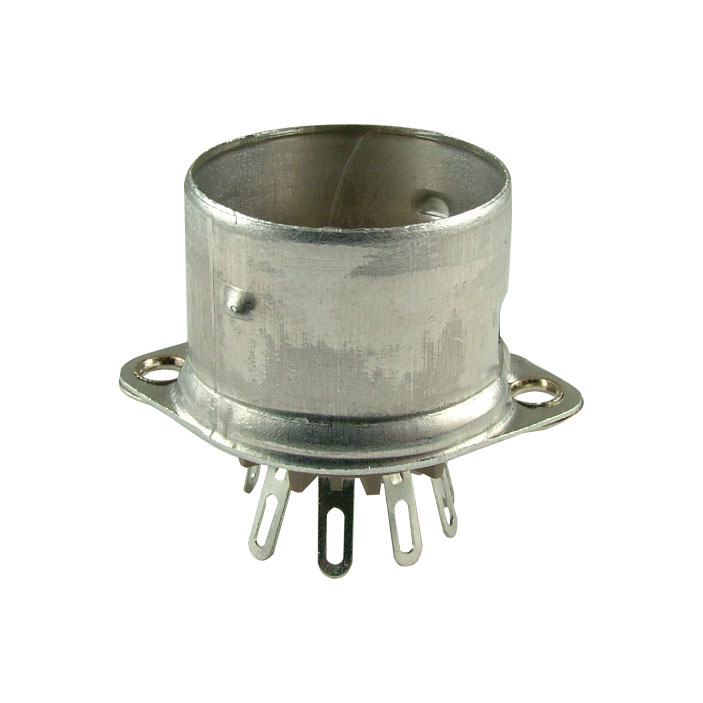9-Pin Micalex Tube Socket With Shield Base
