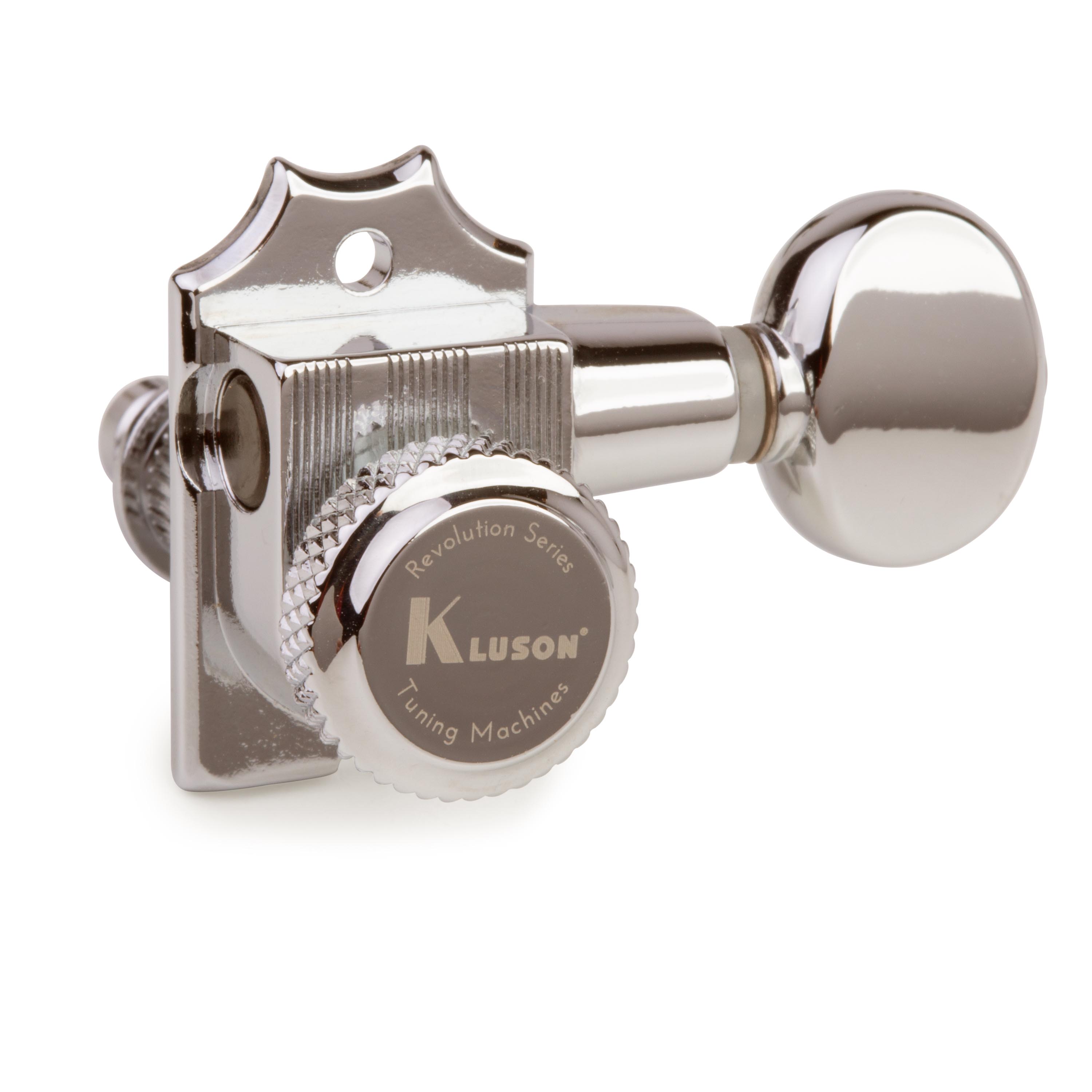 Kluson 6-In-Line Locking Revolution Series H-Mount Non-Collared Tuners