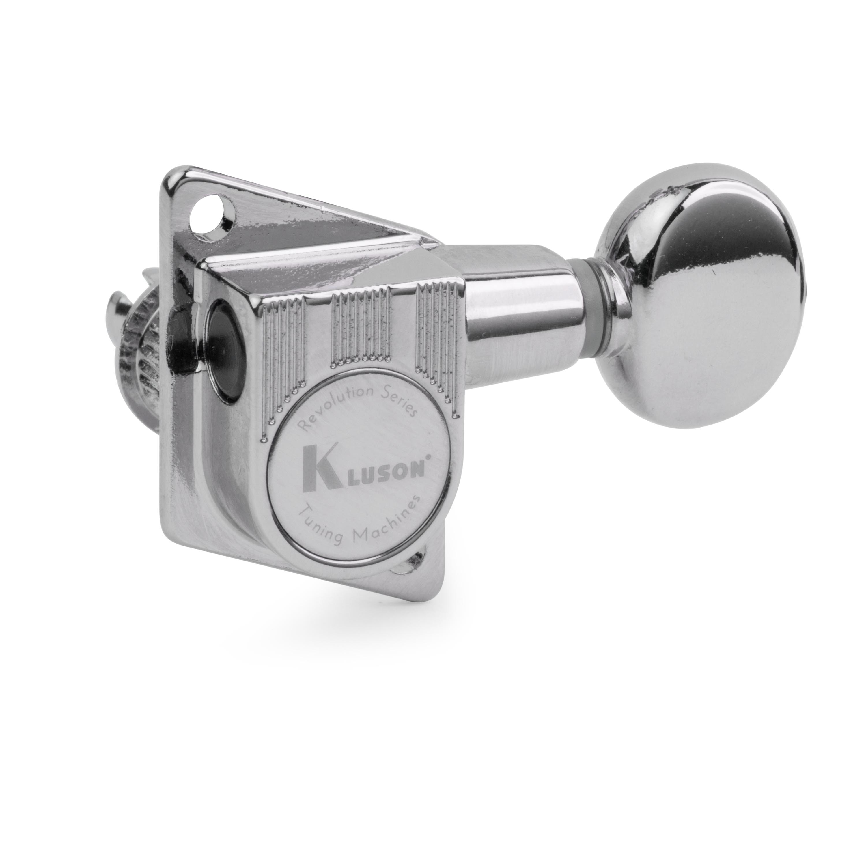 Kluson 6-In-Line Revolution Series F-Mount Tuners for Fender Guitars