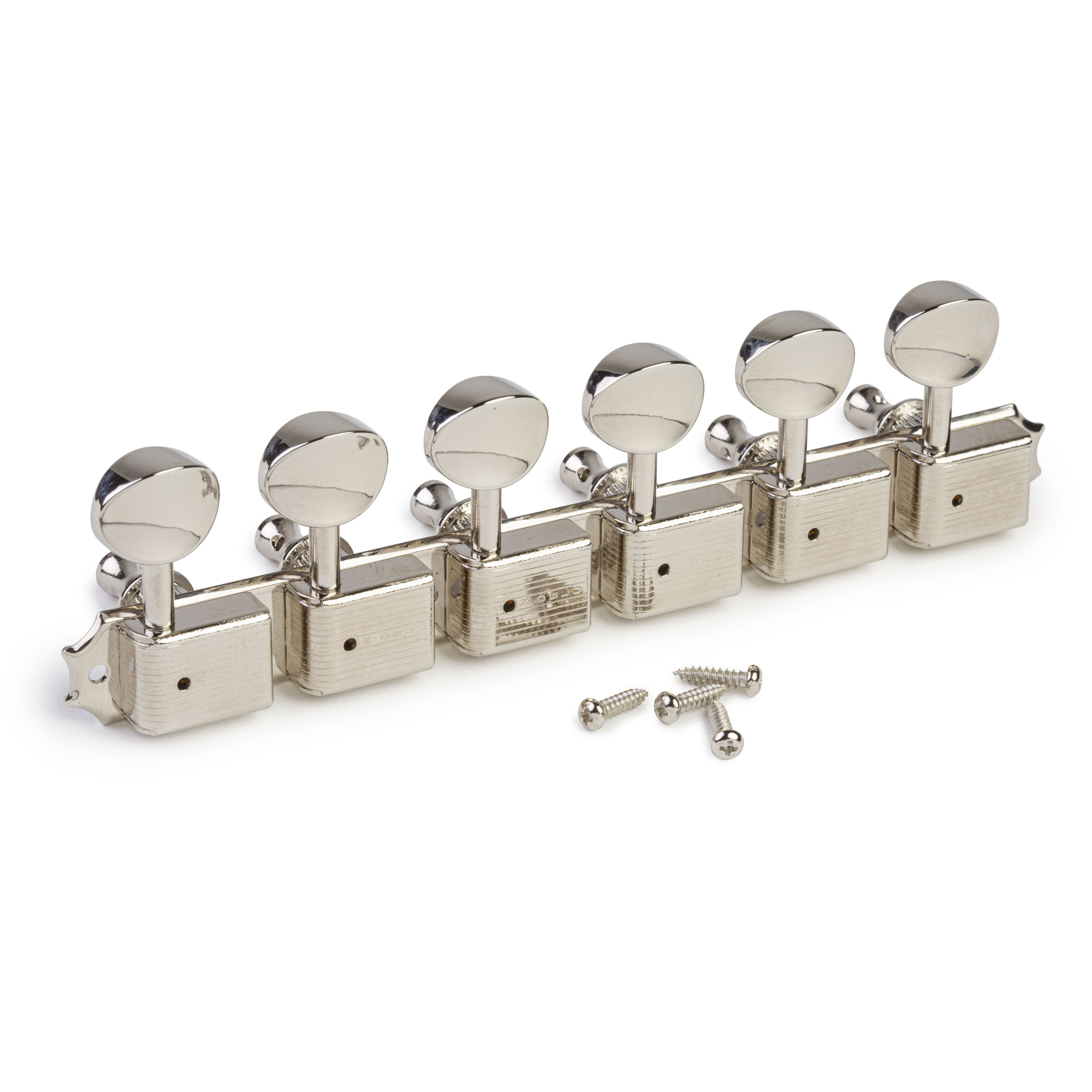 Kluson 6-On-Plate Deluxe Series Tuners, Single Line