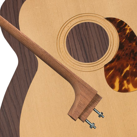 StewMac OM Acoustic Guitar Kit, Bolt-on Neck, Torrefied Top, Indian Rosewood Back & Sides