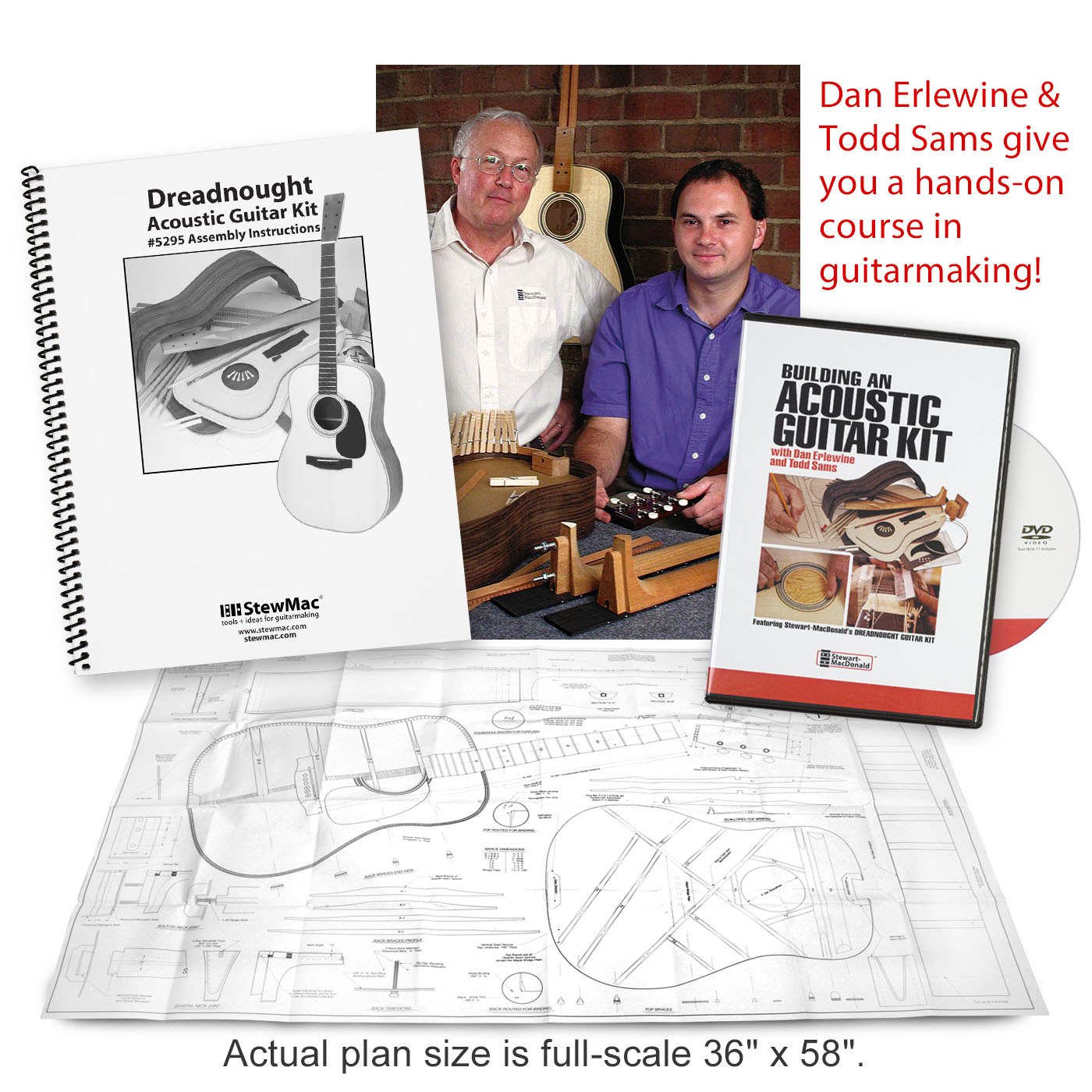 StewMac Dreadnought Acoustic Guitar Kit