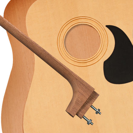 StewMac Dreadnought Acoustic Guitar Kit, Bolt-on Neck, Torrefied Top, Mahogany Back &amp; Sides