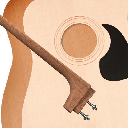 StewMac Dreadnought Acoustic Guitar Kit, Bolt-on Neck, Sitka Top, Mahogany Back &amp; Sides