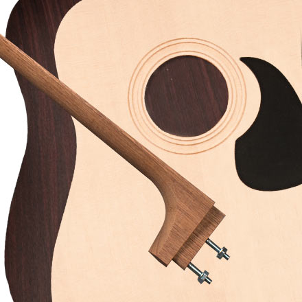 StewMac Dreadnought Acoustic Guitar Kit, Bolt-on Neck, Sitka Top, Indian Rosewood Back &amp; Sides