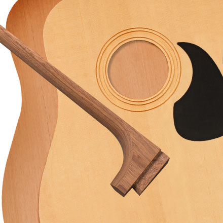 StewMac Dreadnought Acoustic Guitar Kit, Dovetail Neck, Torrefied Top, Mahogany Back &amp; Sides