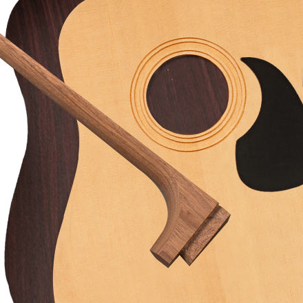 StewMac Dreadnought Acoustic Guitar Kit, Dovetail Neck, Torrefied Top, Indian Rosewood Back &amp; Sides