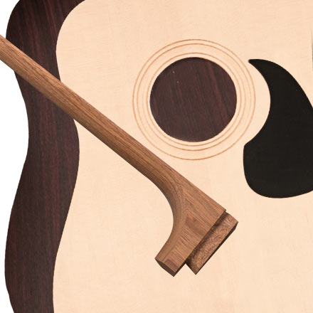 StewMac Dreadnought Acoustic Guitar Kit, Dovetail Neck, Sitka Top, Indian Rosewood Back &amp; Sides