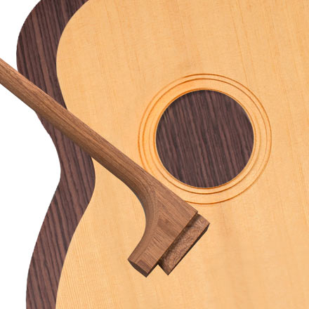 StewMac Triple-O Acoustic Guitar Kit, Dovetail Neck, Torrefied Top, Indian Rosewood Back + Sides